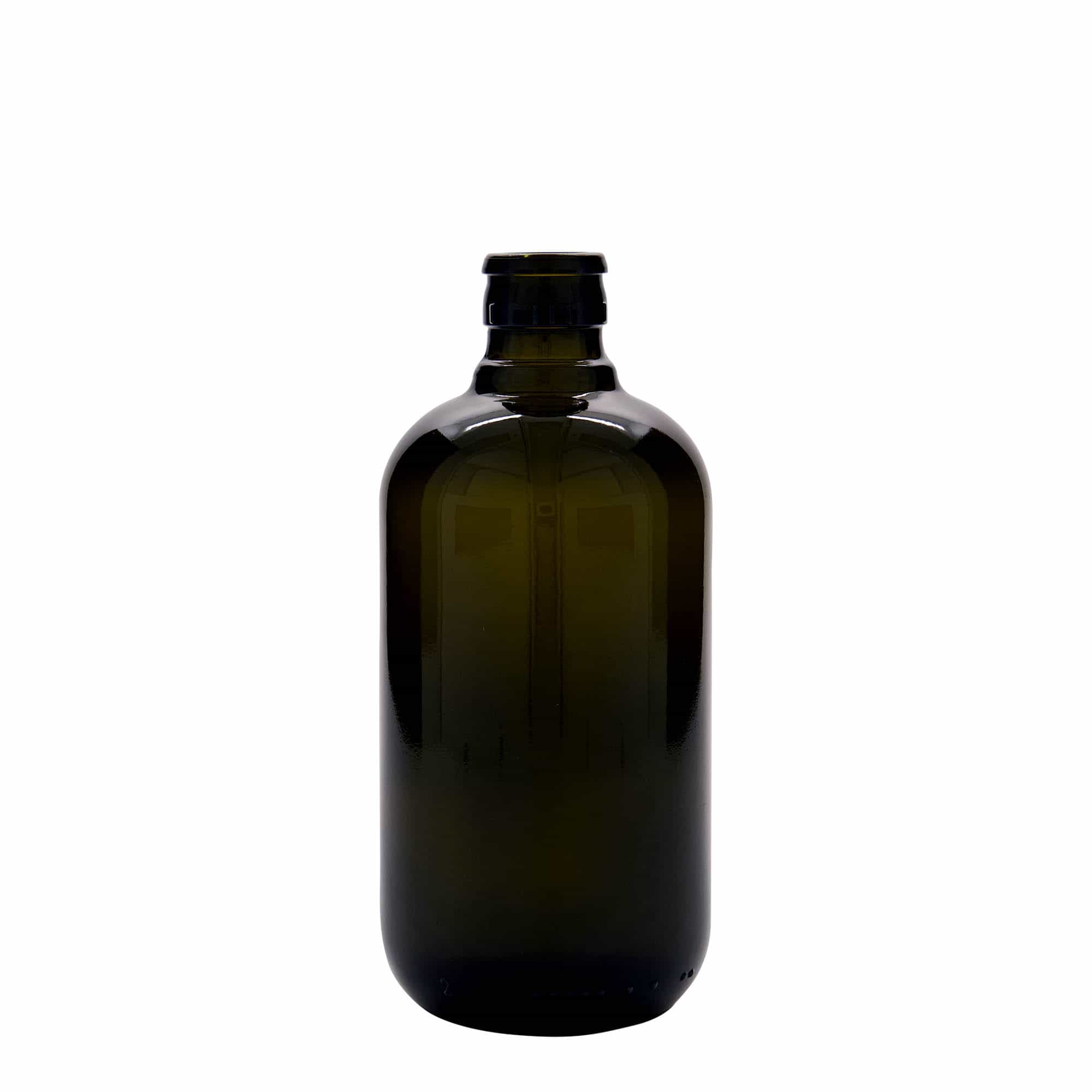 Azijn-/oliefles 'Biolio', 500 ml, glas, antiekgroen, monding: DOP
