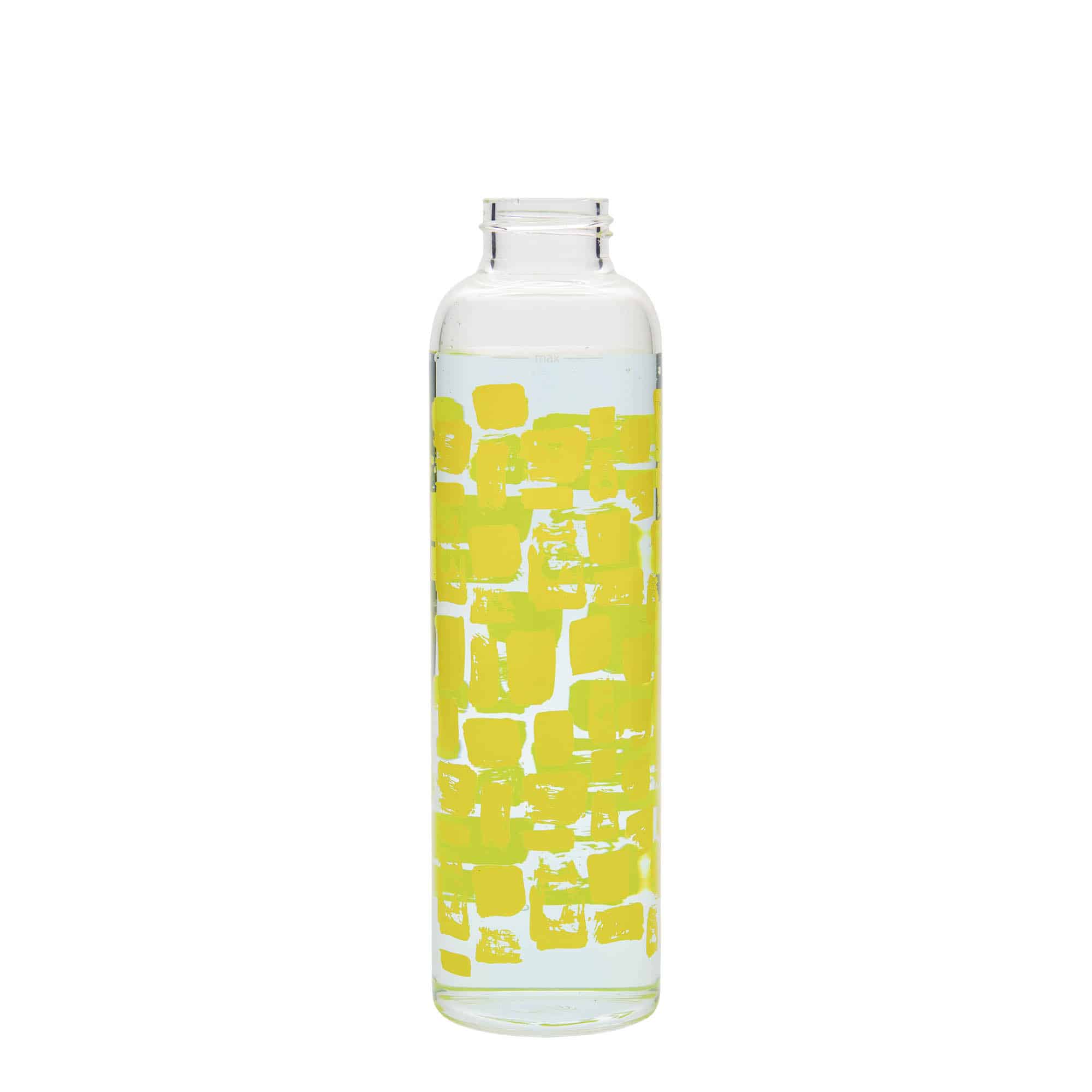 Drinkfles 'Perseus', 500 ml, motief: Gele rechthoeken, monding: schroefsluiting