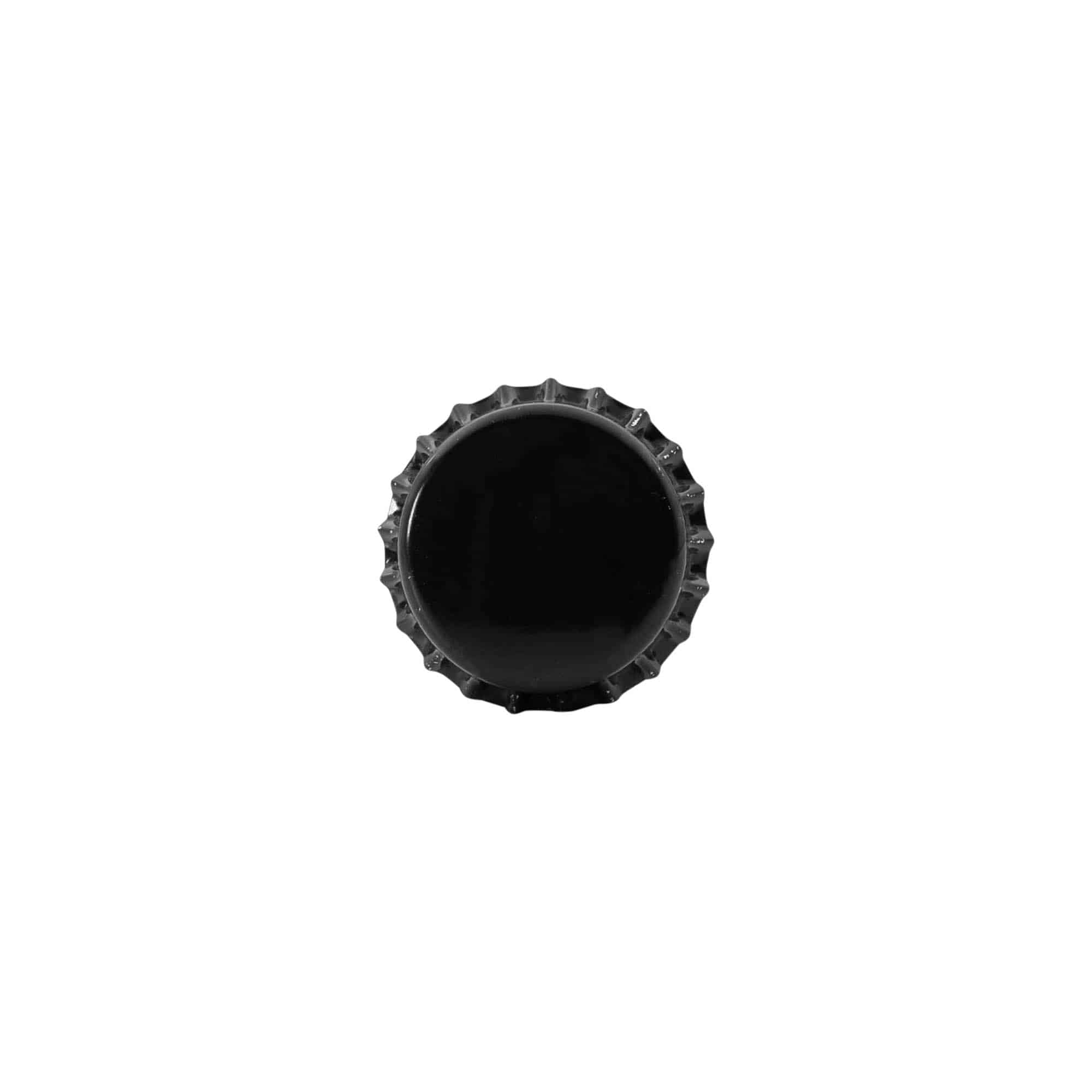Kroonkurk, 26 mm, metaal, zwart