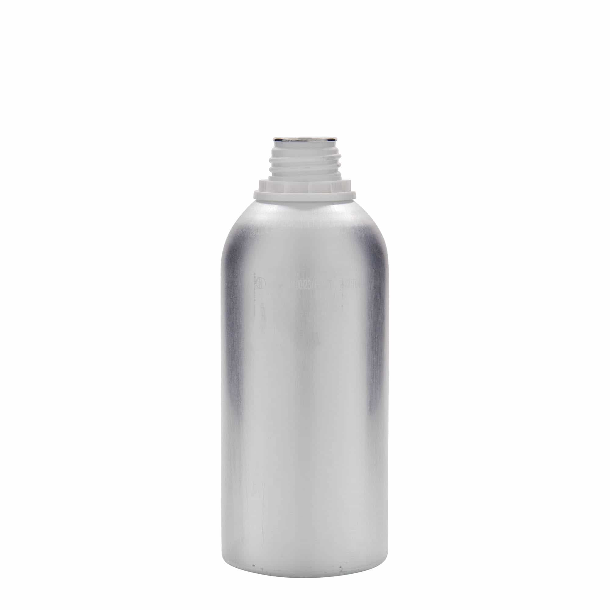 Aluminium fles, 625 ml, metaal, zilver, monding: DIN 32