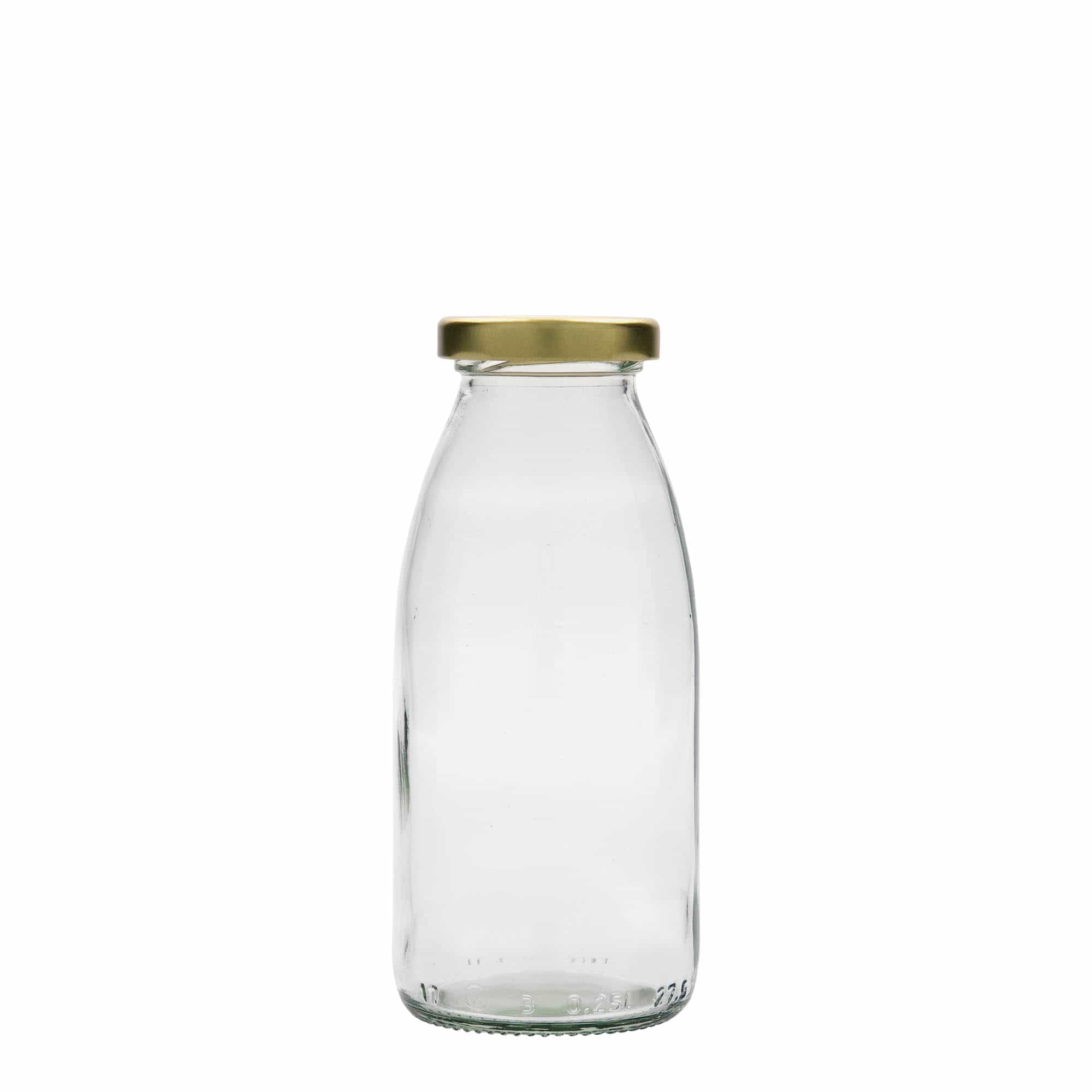 Glazen fles Vroni, 250 ml, monding: twist-off (TO 43)