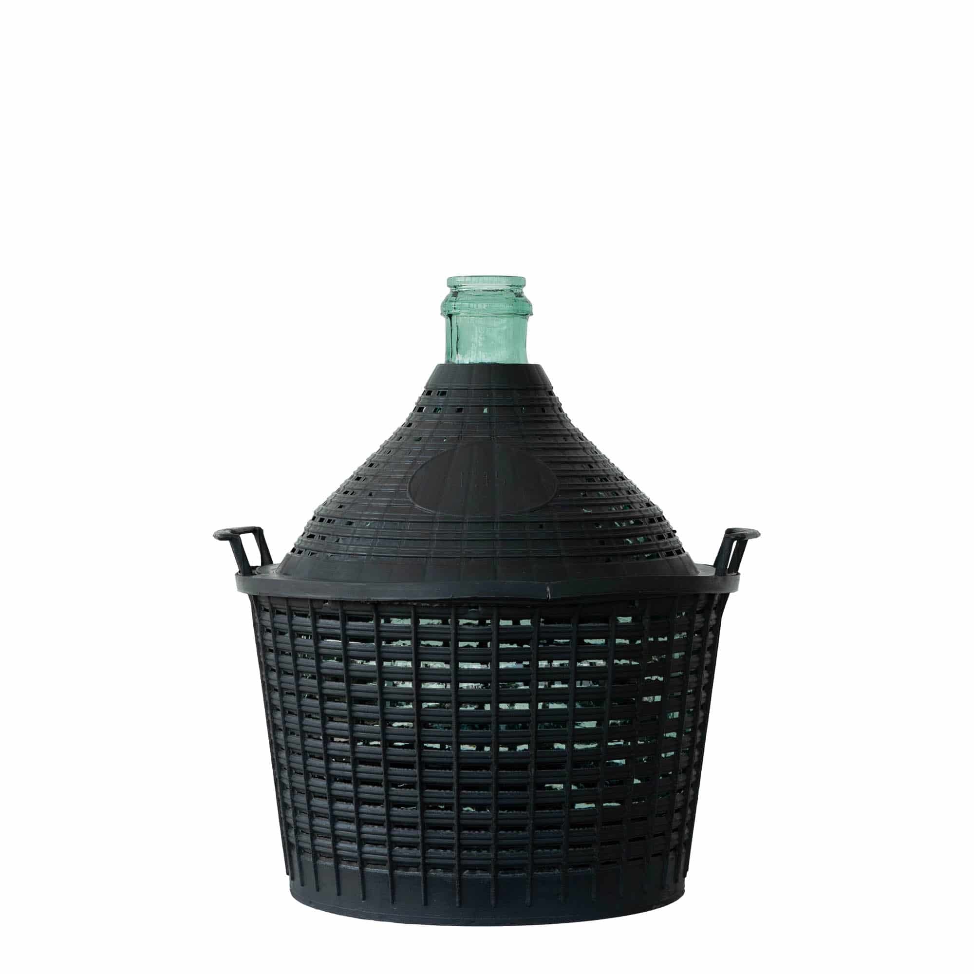 Ballonfles smalle hals, 15 l, glas, monding: stulpdeksel