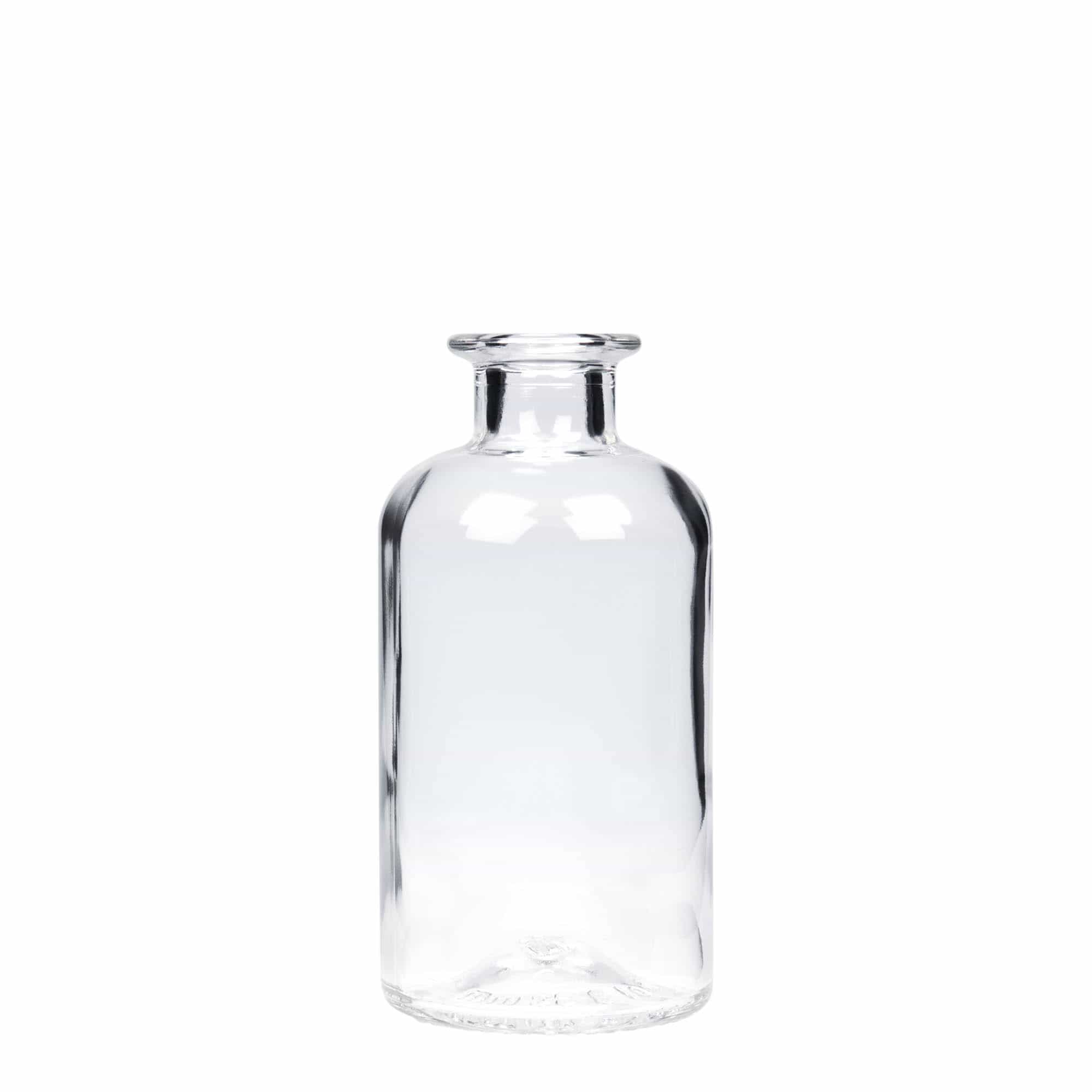 Glazen fles Apotheker, 250 ml, monding: kurk