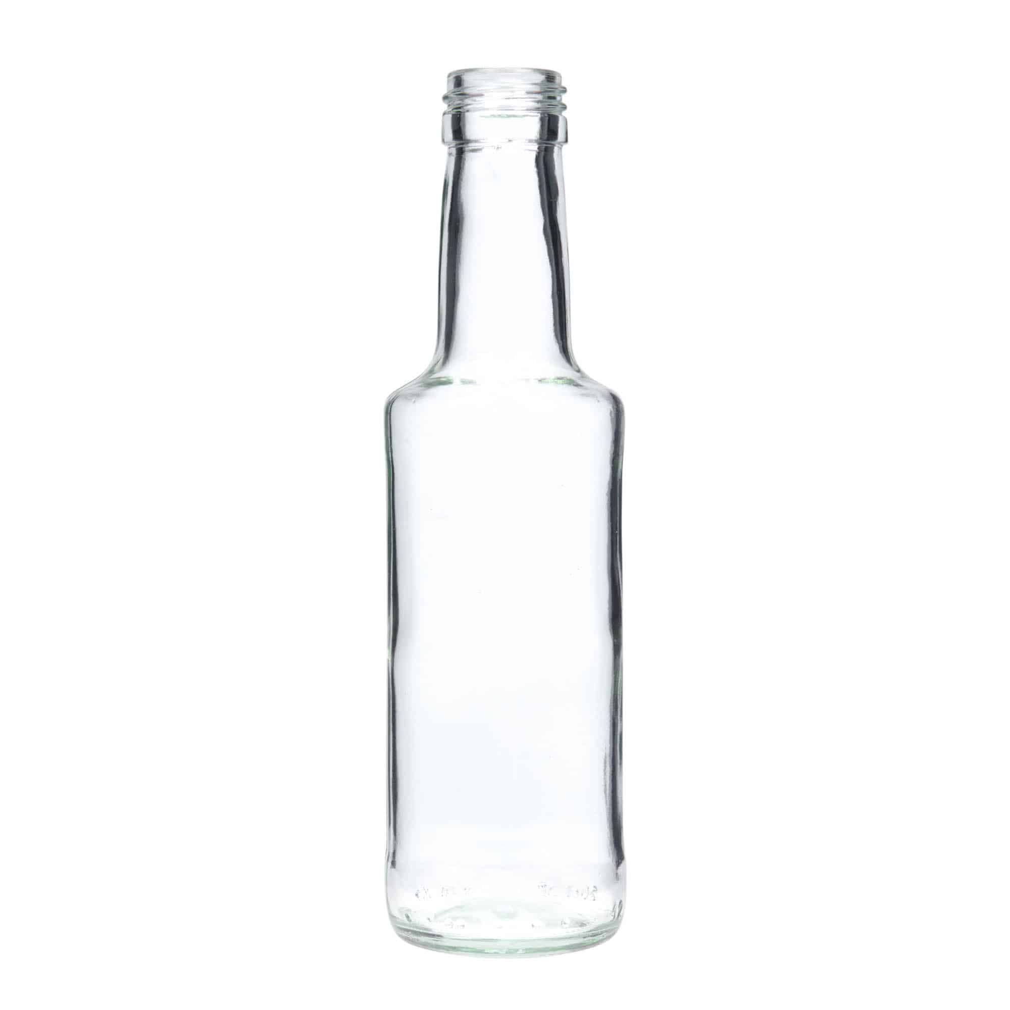 Glazen fles 'Bernie', 200 ml, monding: PP 28