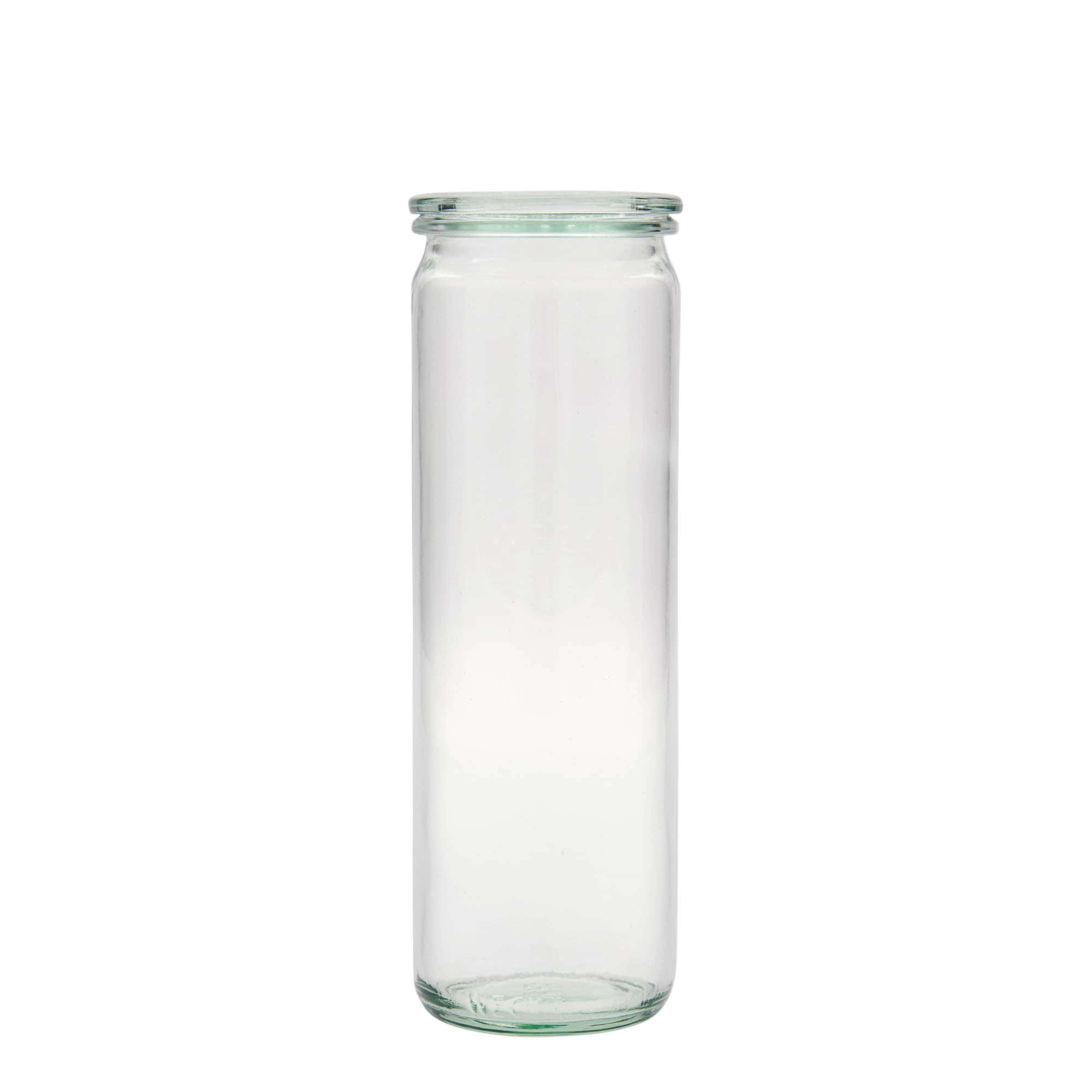 Cilindrische WECK-pot, 600 ml, monding: ronde rand