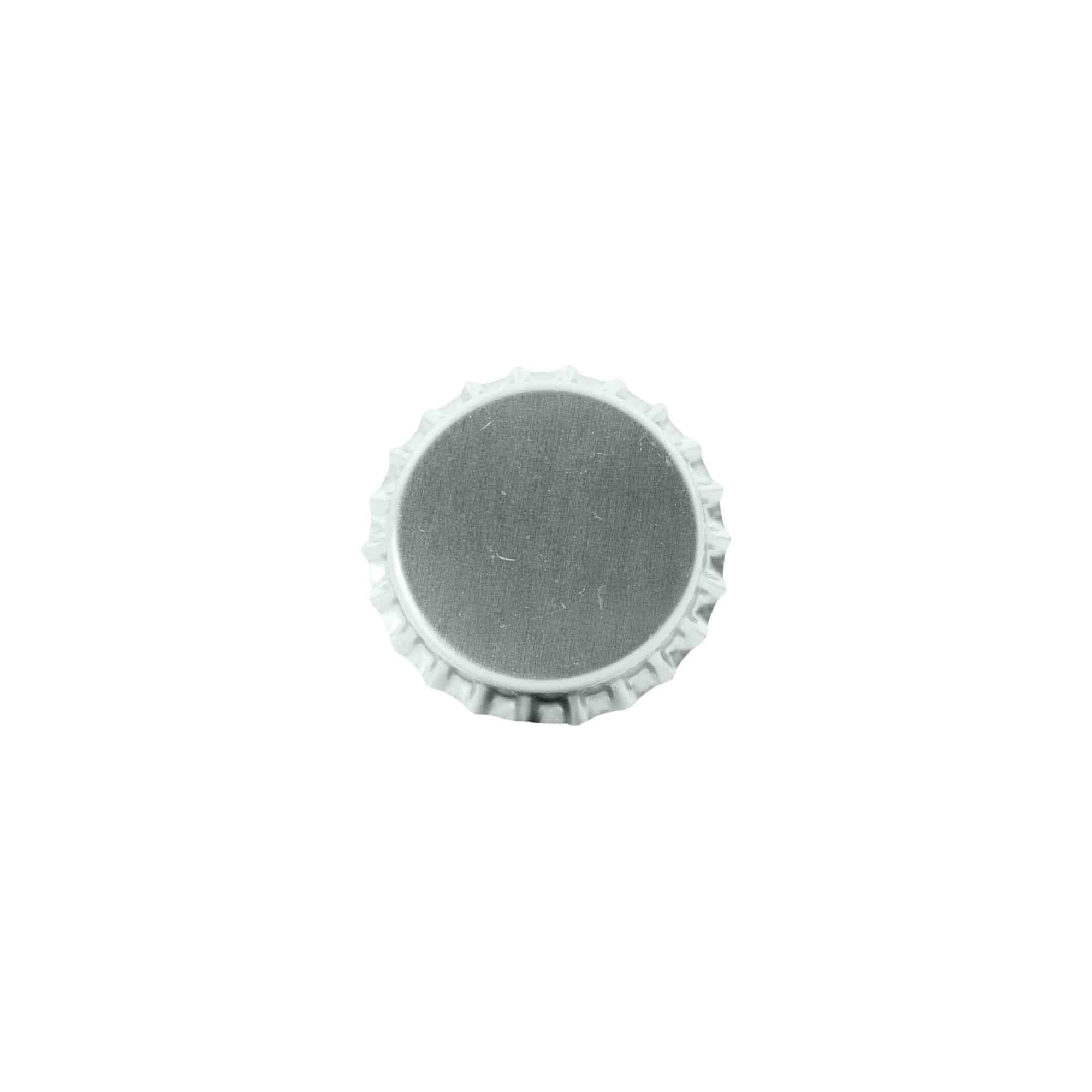 Kroonkurk, 29 mm, metaal, zilver