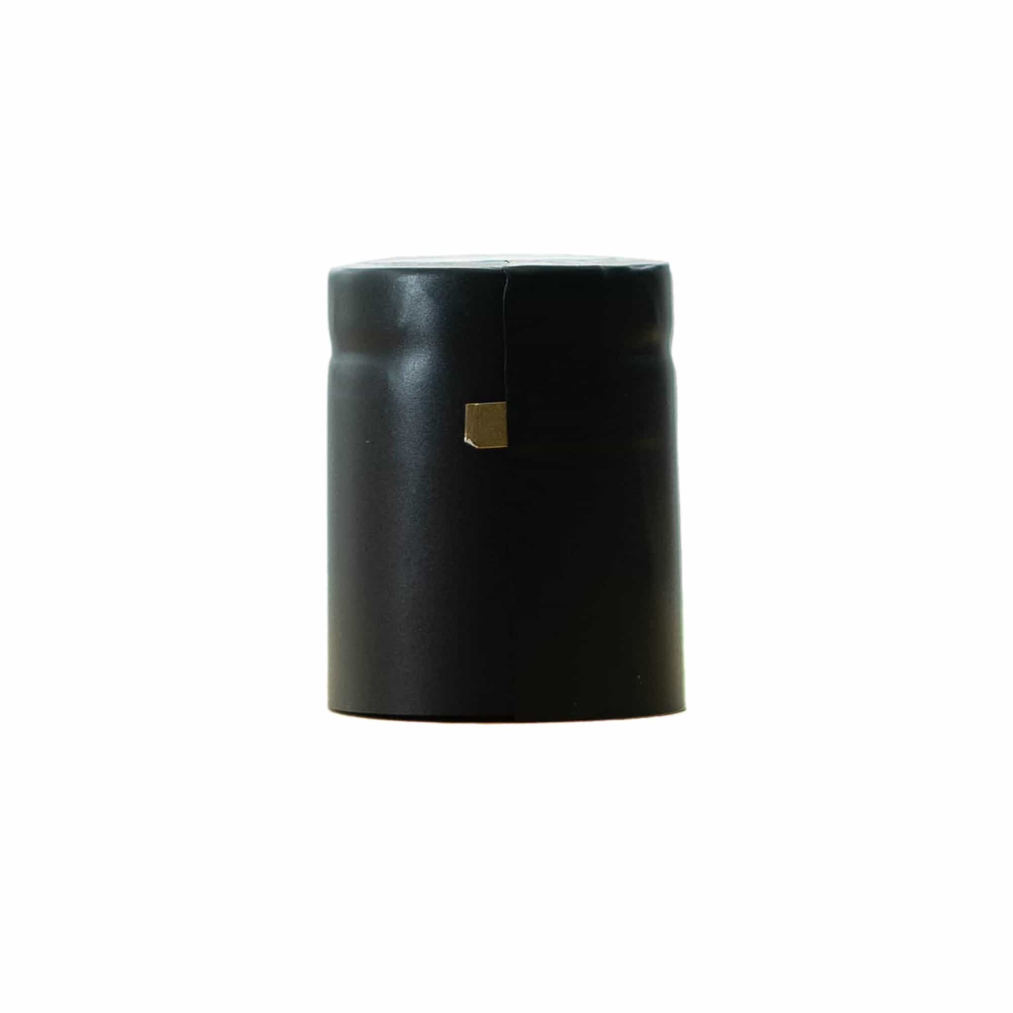 Krimpcapsule 32x41, pvc-kunststof, zwart