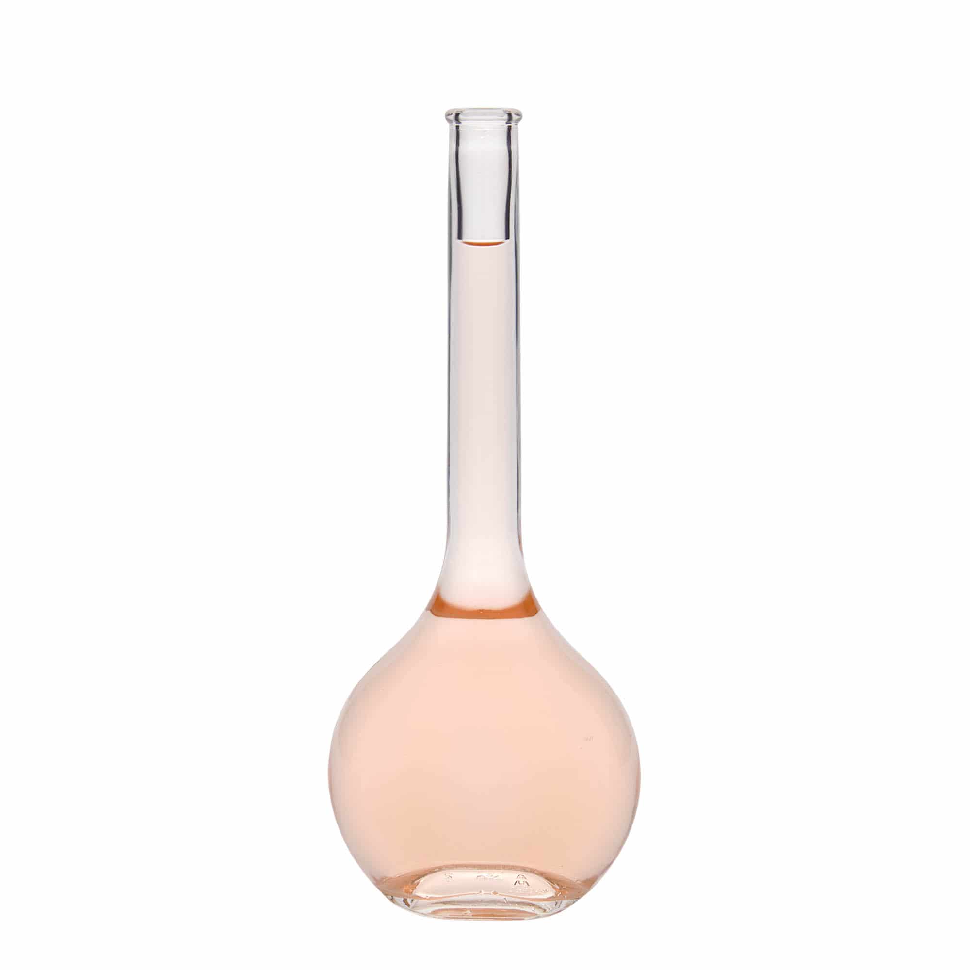 Glazen fles 'Contessa', 500 ml, ovaal, monding: kurk