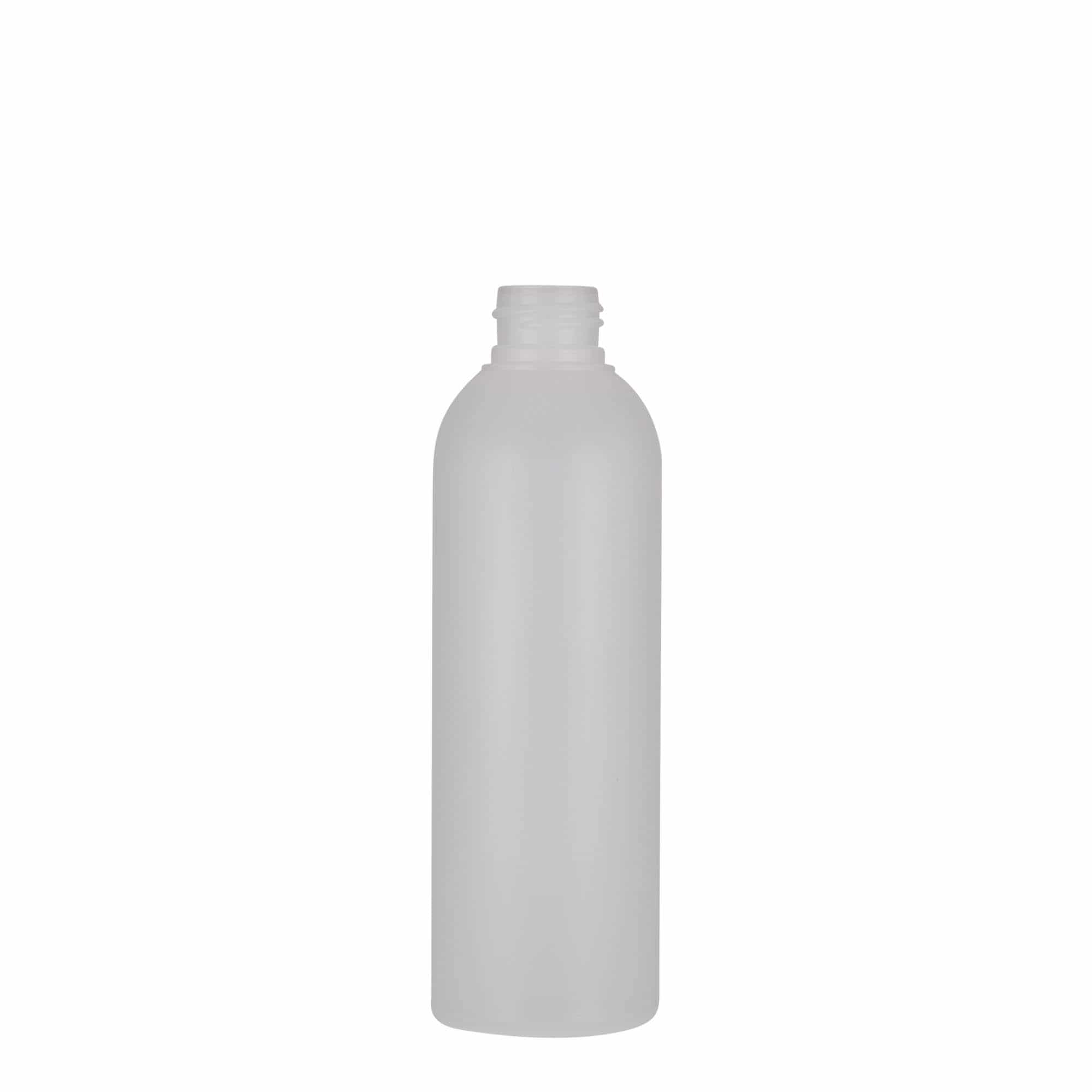 Plastic fles 'Tuffy', 200 ml, HDPE, naturel, monding: GPI 24/410