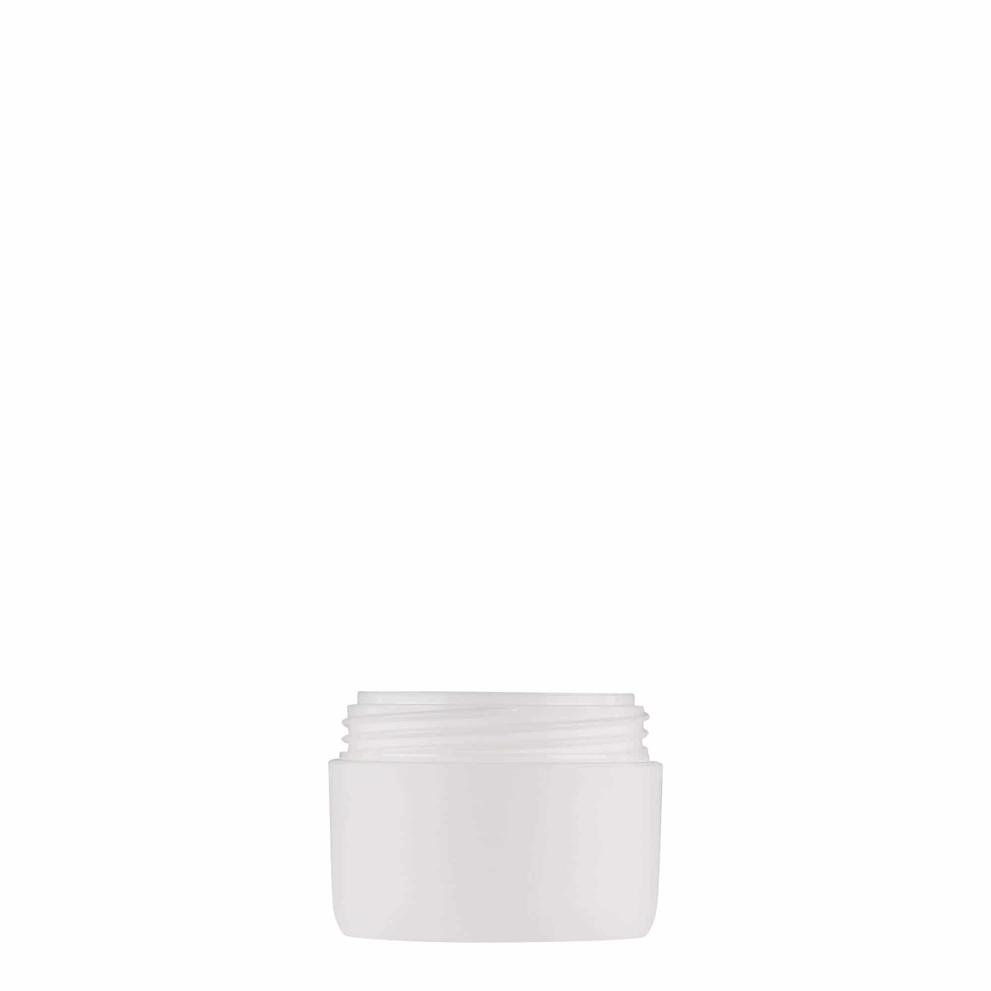 Plastic pot 'Antonella', 10 ml, PP, wit, monding: schroefsluiting