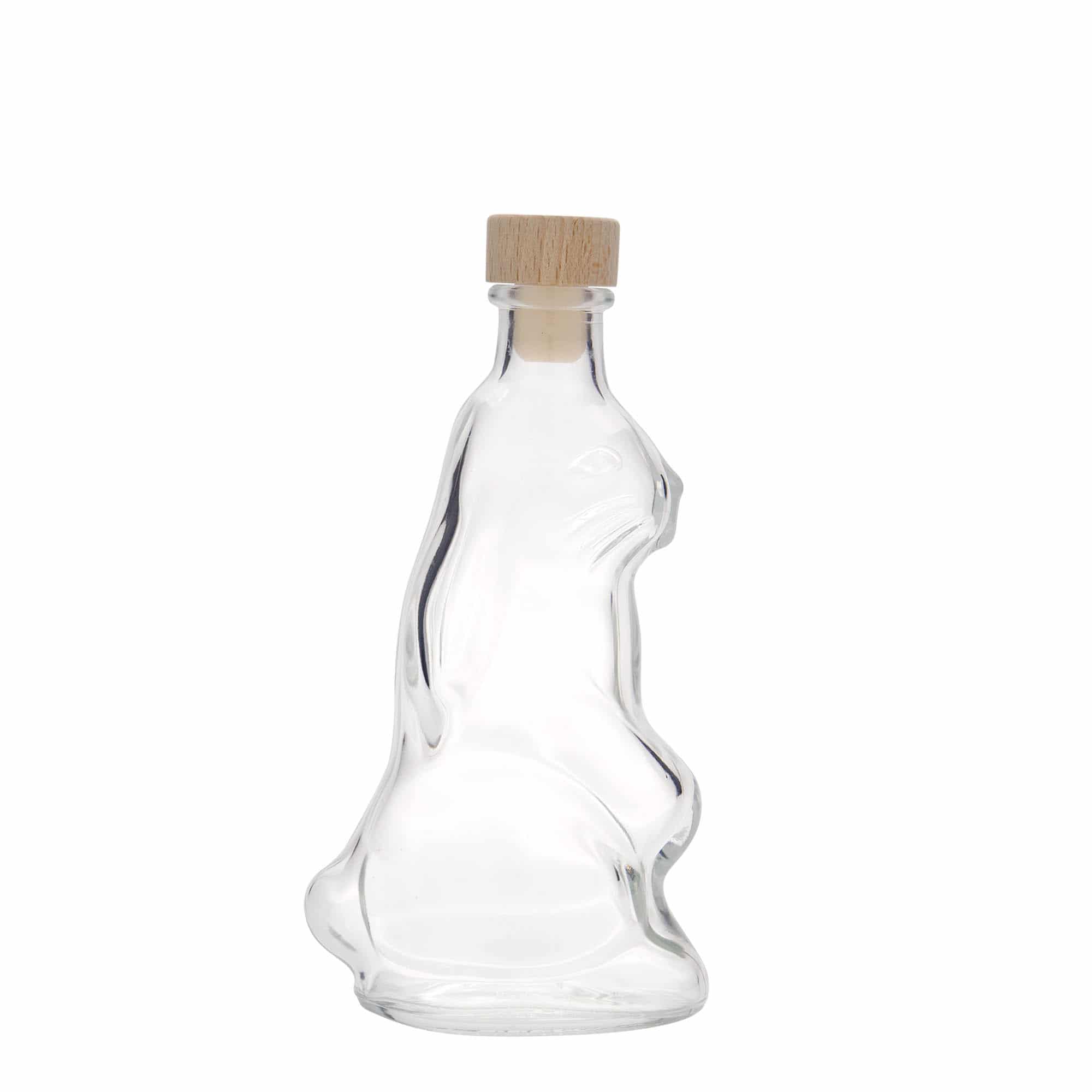 Glazen fles 'Haas', 200 ml, monding: kurk