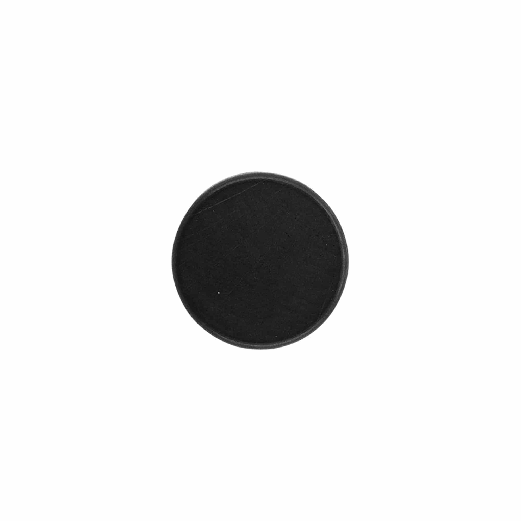 Dopkurk, 19 mm, hout, zwart, voor monding: kurk