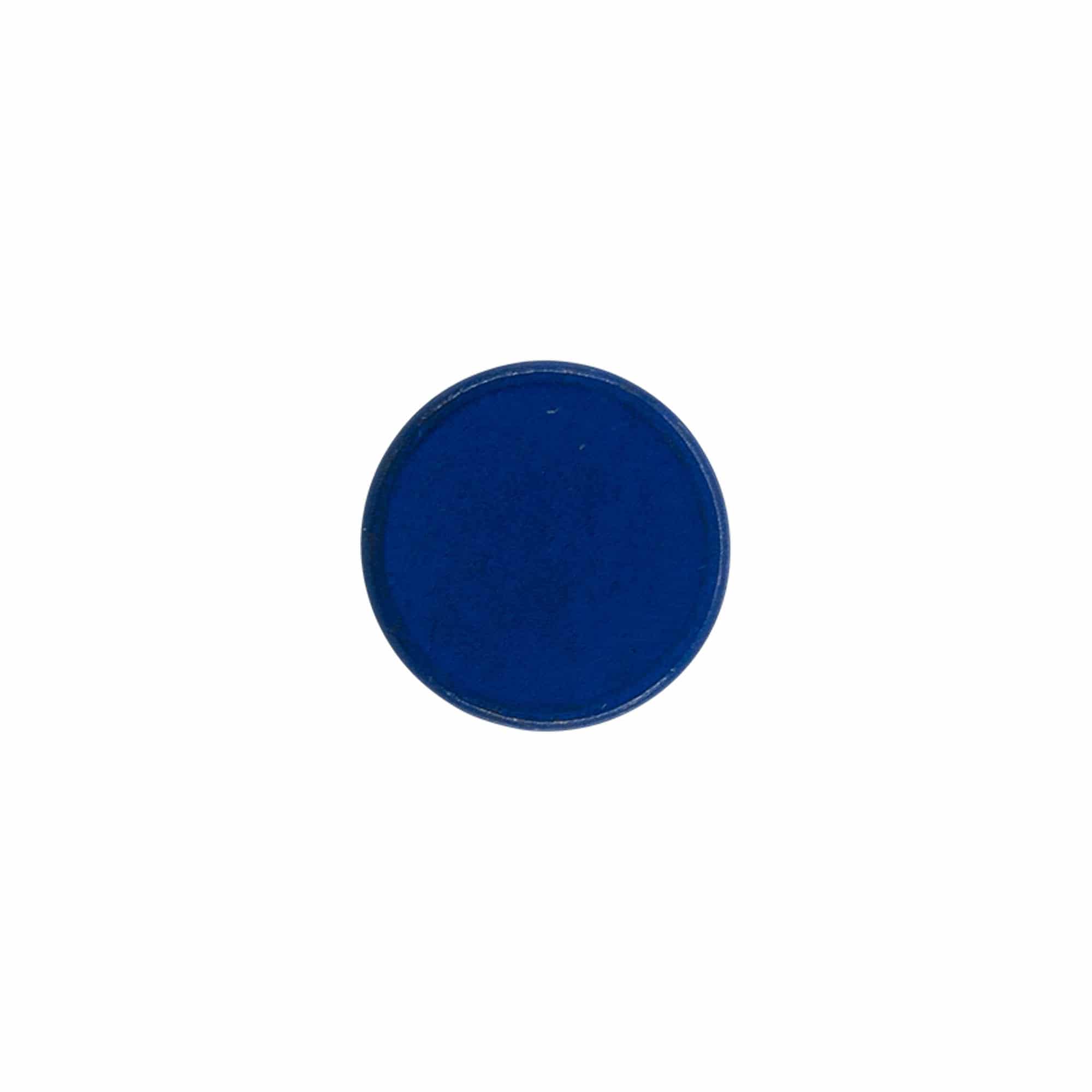 Dopkurk, 19 mm, hout, blauw, voor monding: kurk