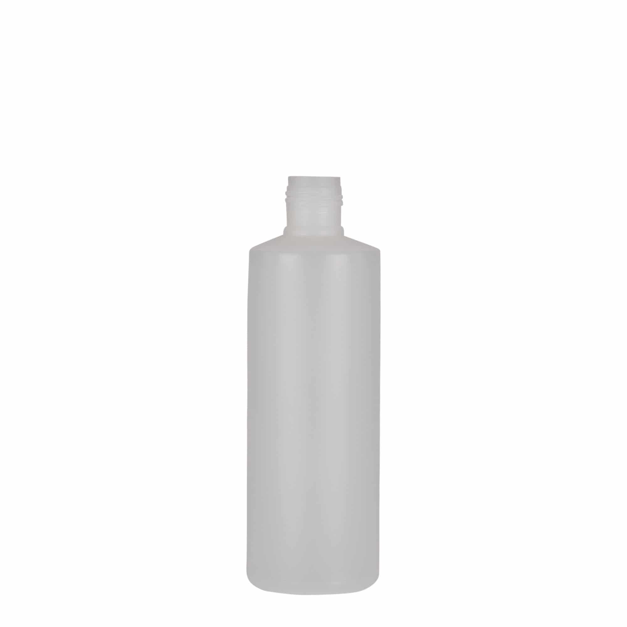 Ronde fles, 200 ml, PE-kunststof, naturel, monding: schroefsluiting