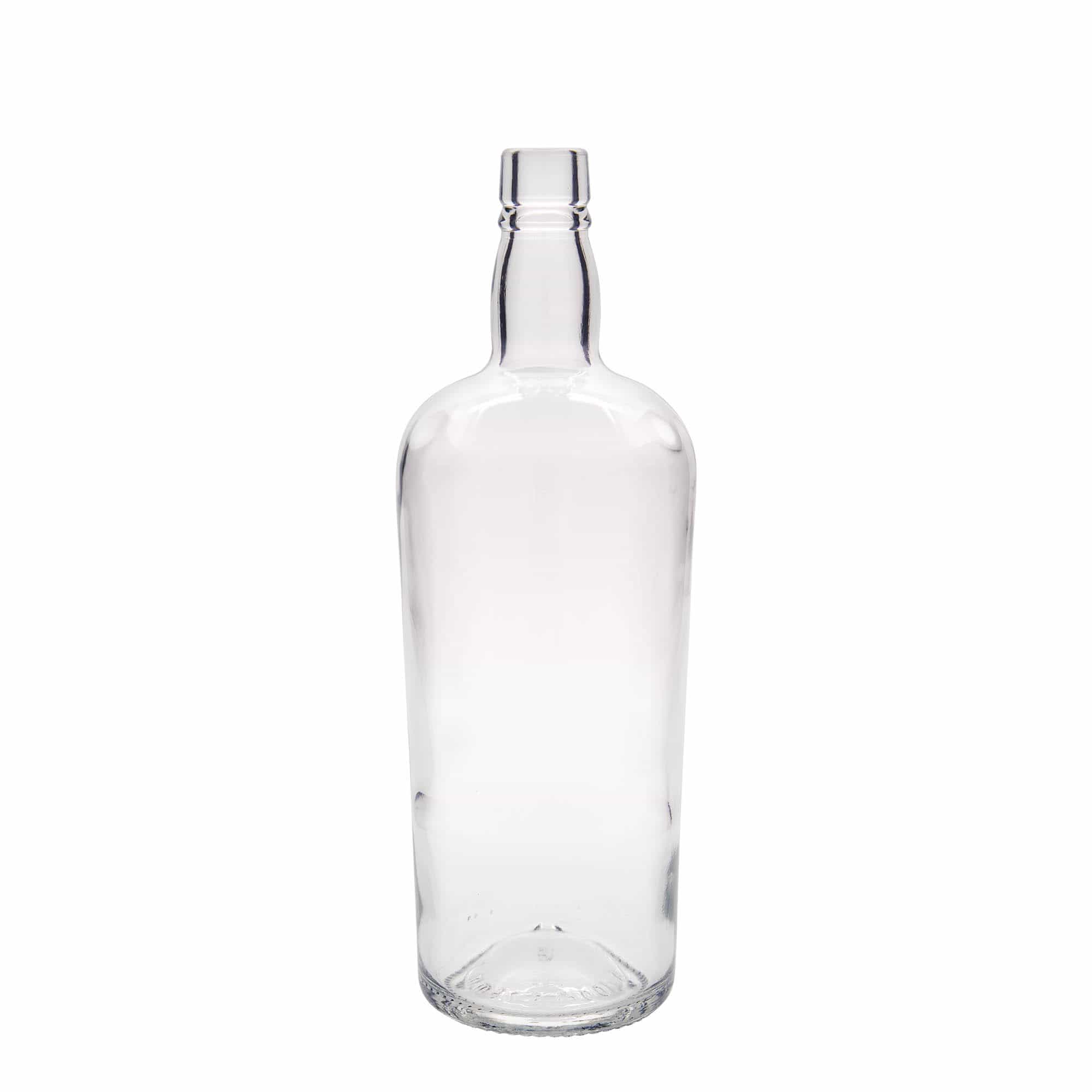 Glazen fles 'Edinburgh', 1000 ml, monding: kurk