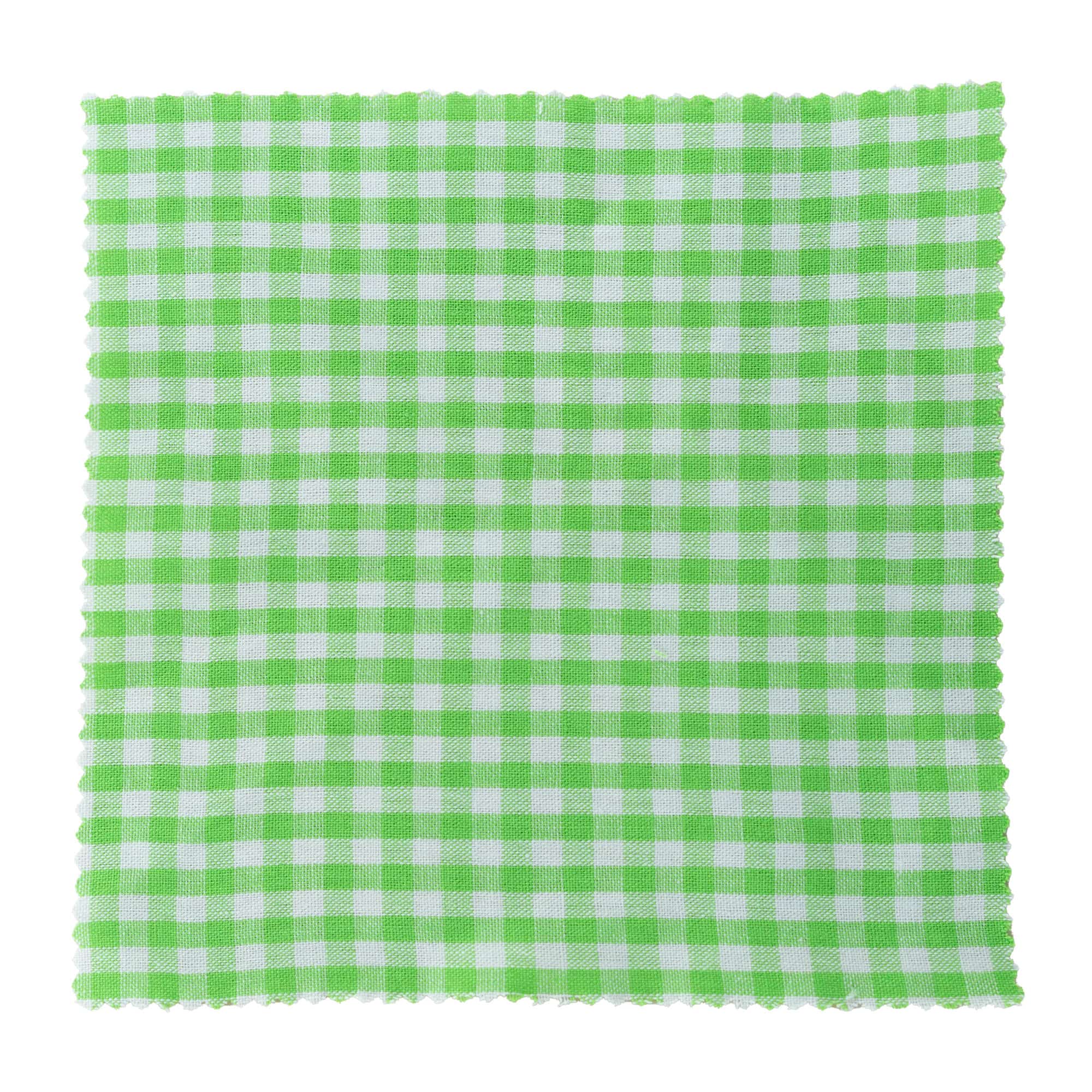 Stoffen lapje voor potten, geruit, 15x15, vierkant, textiel, lichtgroen, monding: TO58-TO82