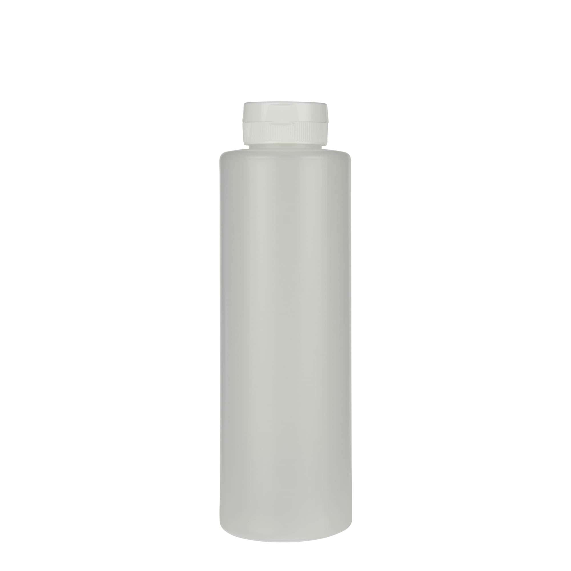 Sausfles, 500 ml, LDPE-kunststof, naturel, monding: GPI 38/400