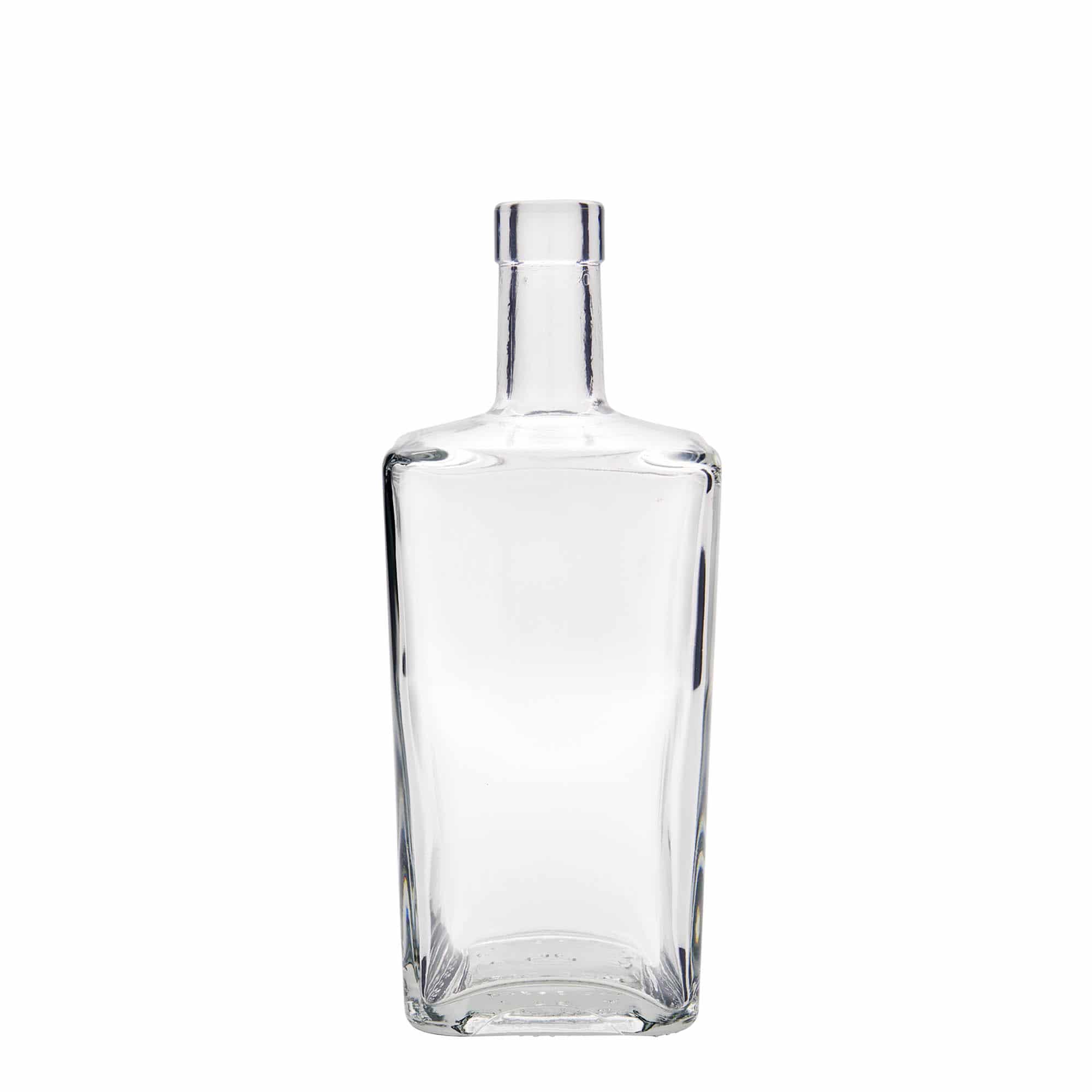 Glazen fles 'Noel', 700 ml, vierkant, monding: kurk