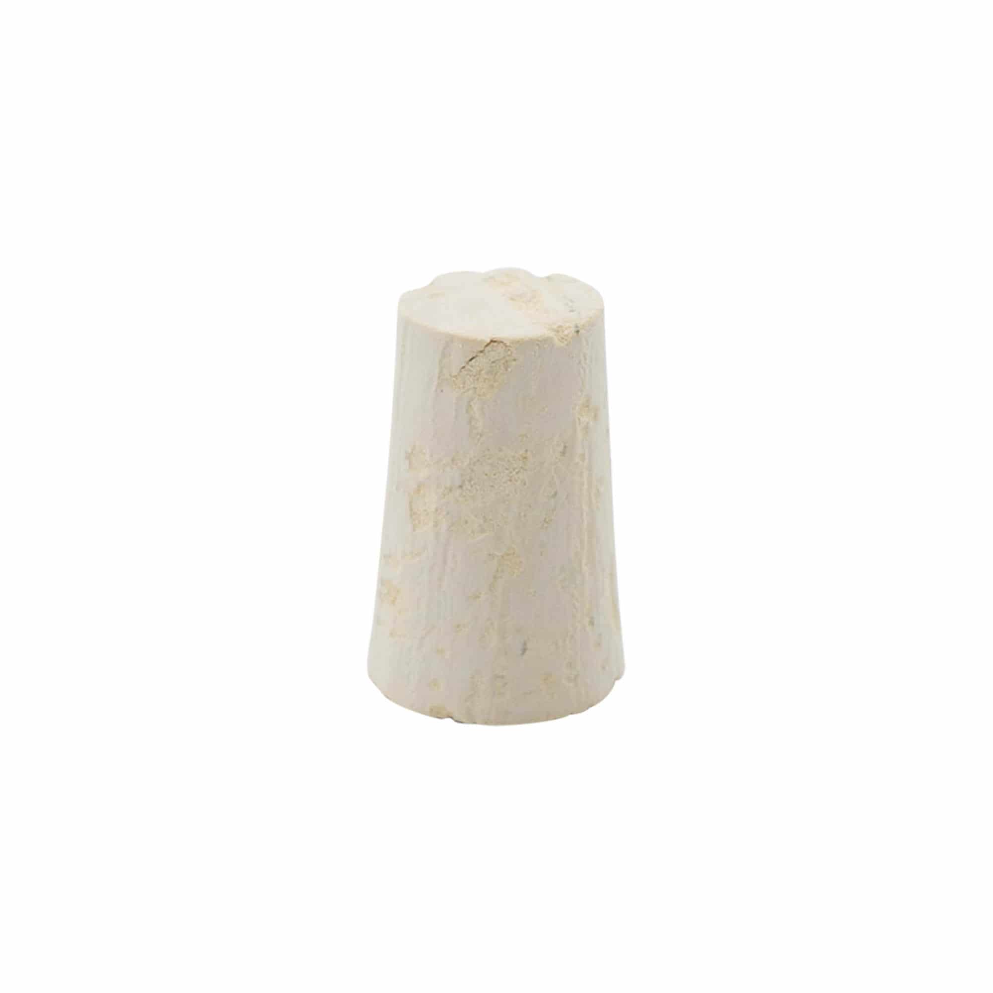 Conische kurk 17-21 x 33, perskurk, beige, voor monding: kurk