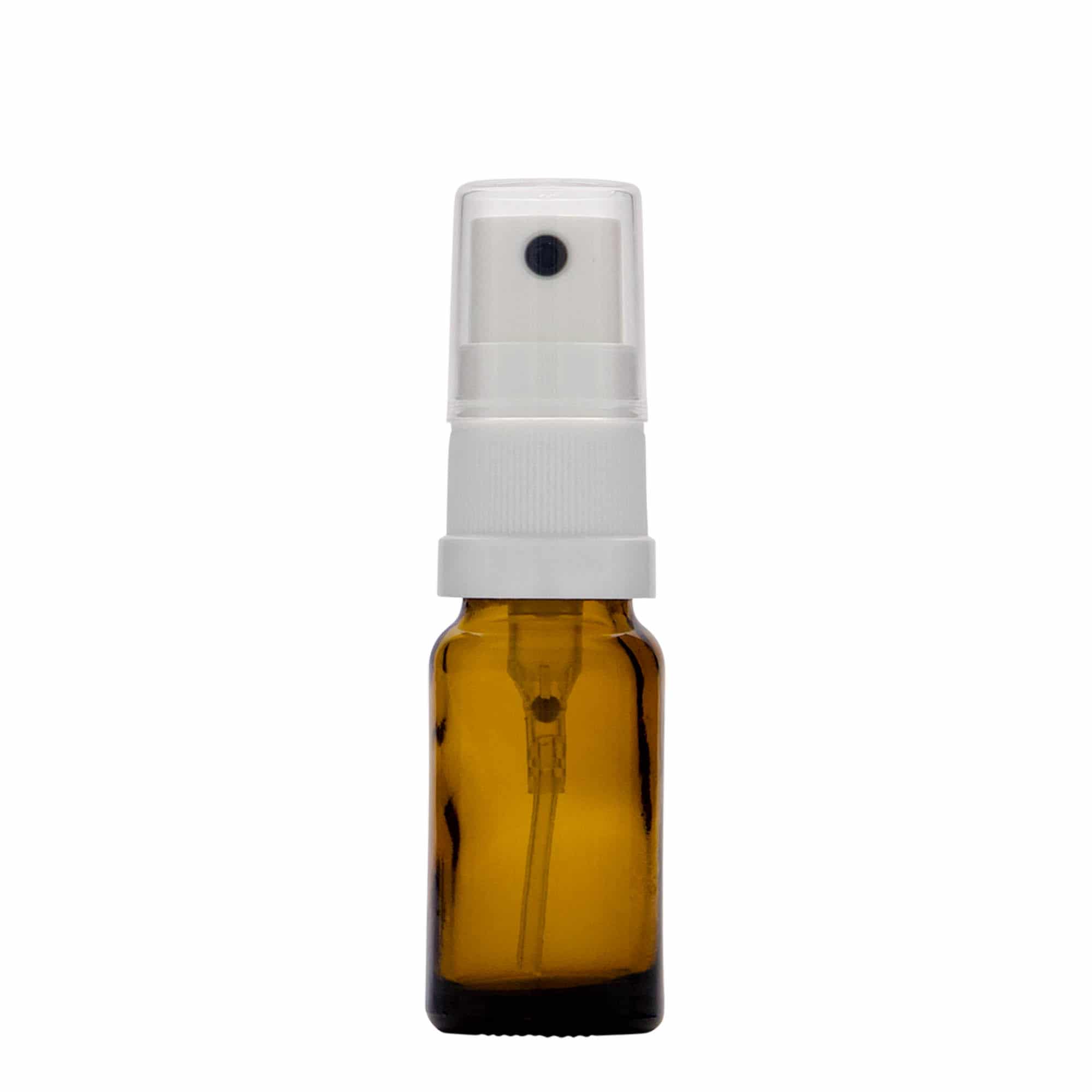 Sprayfles medicijn, 10 ml, glas, bruin, monding: DIN 18