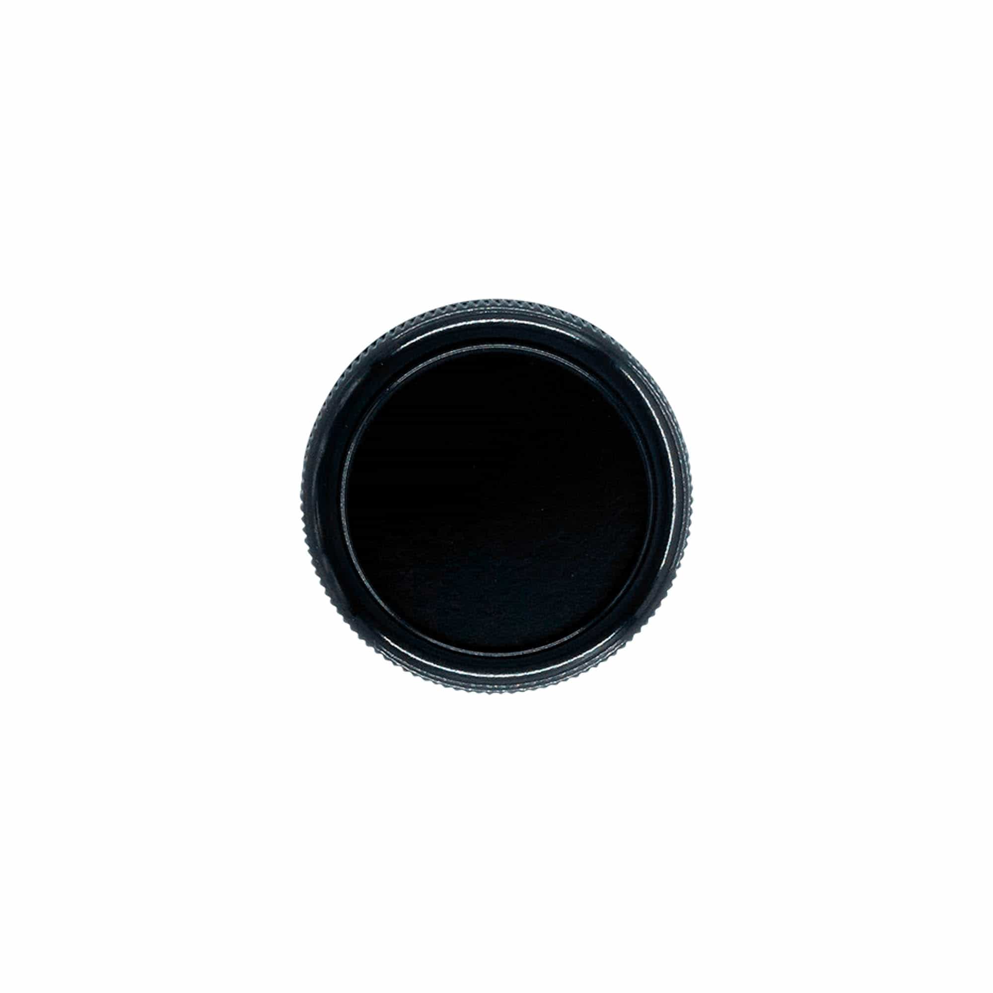 Schroefsluiting 'Inktpot', HPM-kunststof, zwart