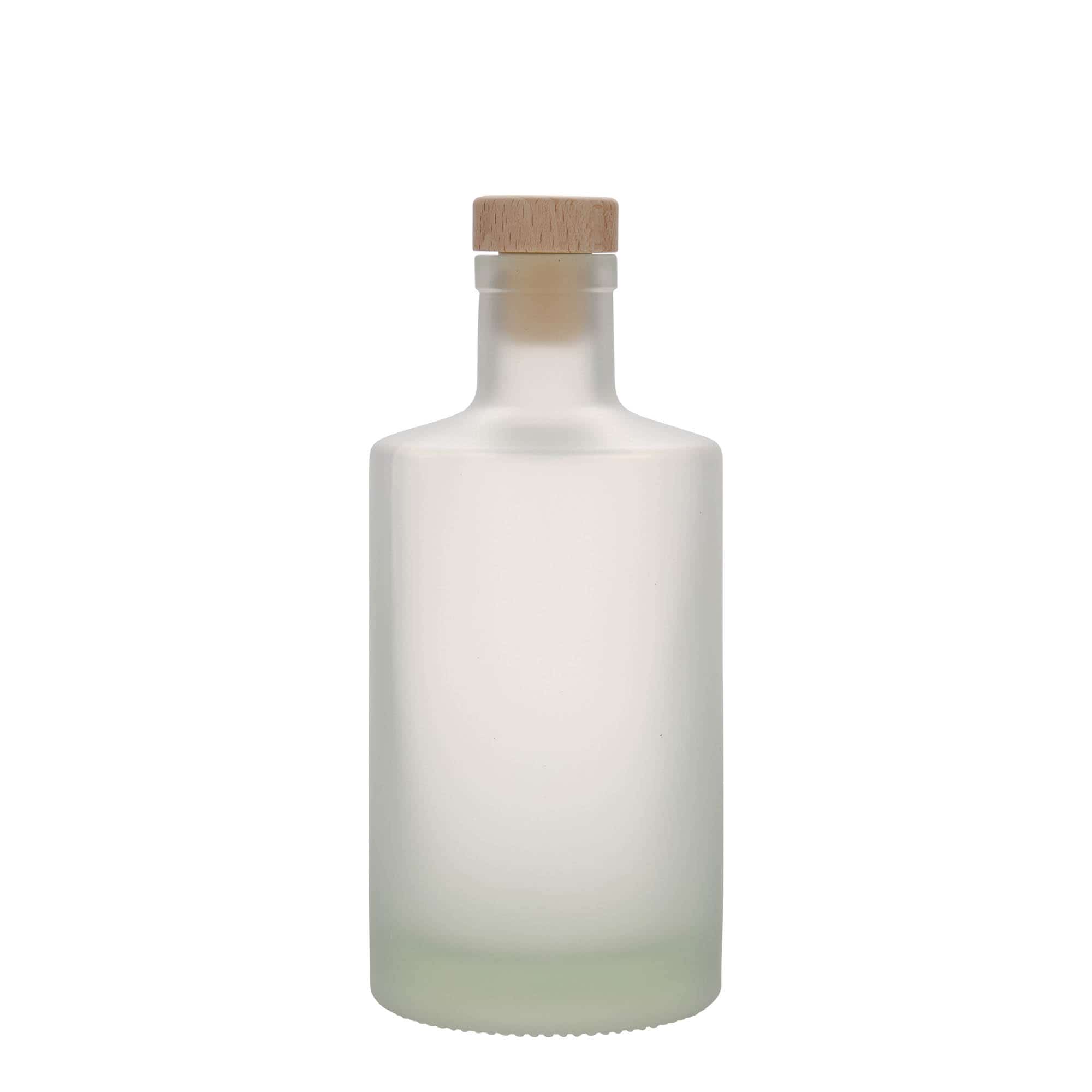 Glazen fles 'Caroline', 500 ml, gematteerd, monding: kurk
