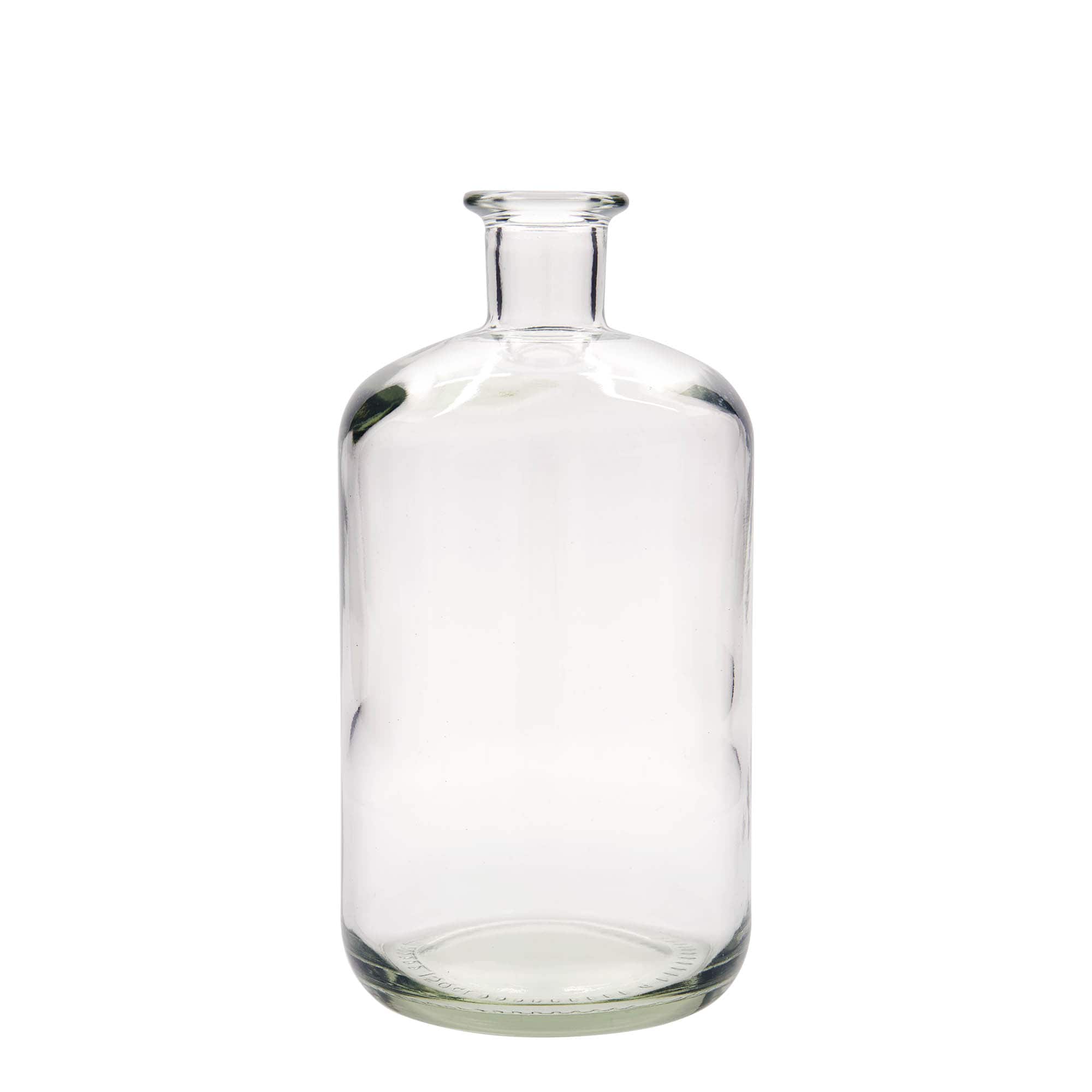 Glazen fles Apotheker, 1500 ml, monding: kurk