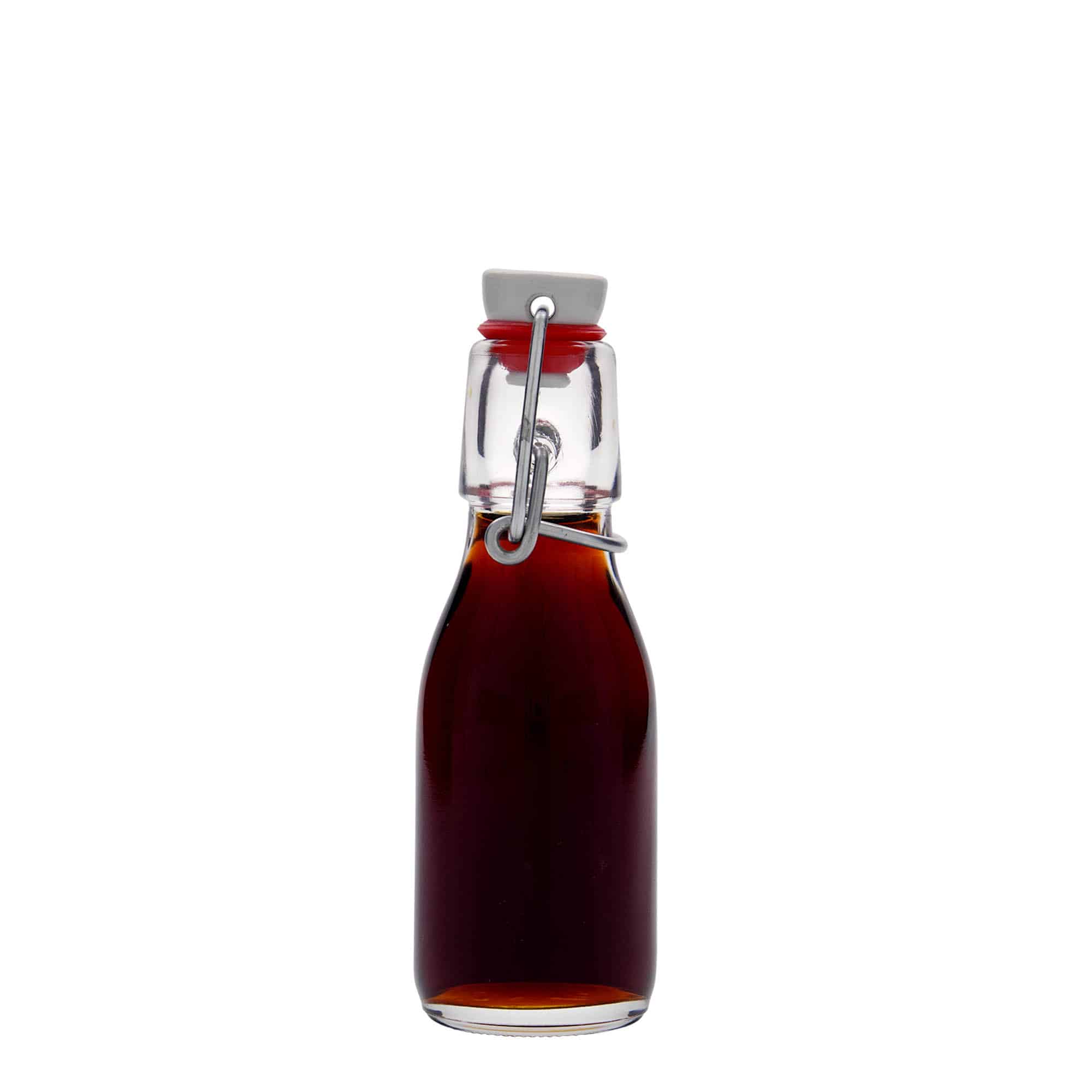 Glazen fles 'Paul', 100 ml, monding: beugelsluiting