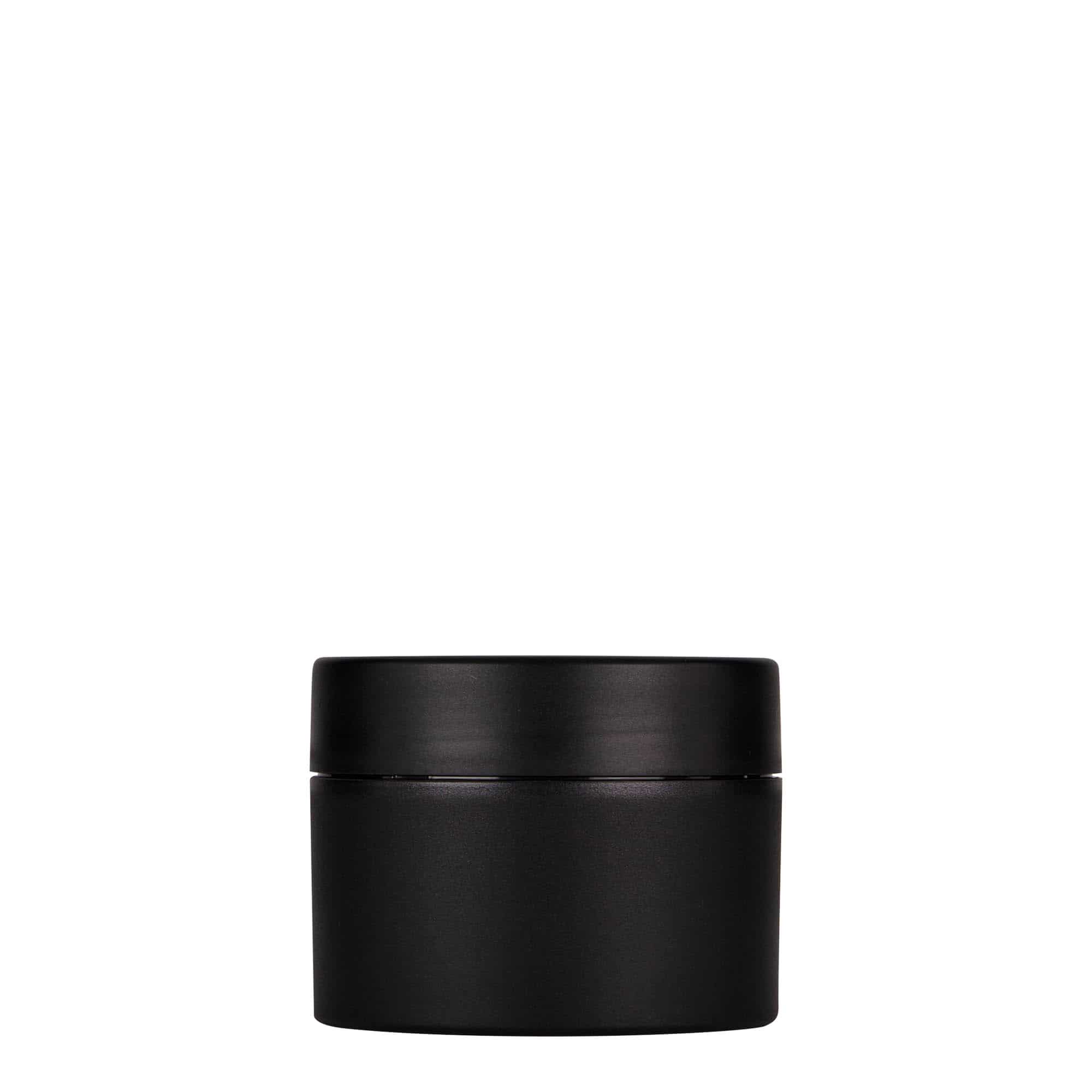 Plastic pot 'Antonella', 100 ml, PP, zwart, monding: schroefsluiting