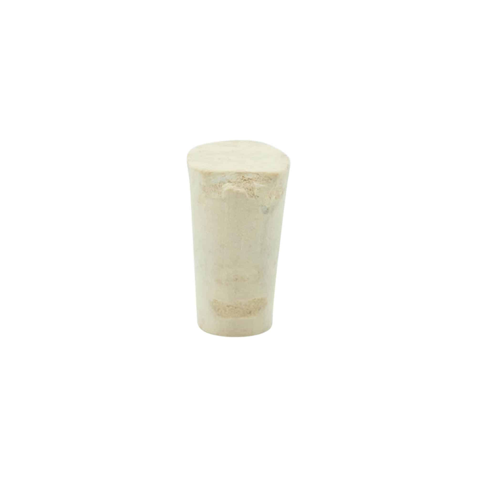 Conische kurk 9-12 x 22, perskurk, beige, voor monding: kurk