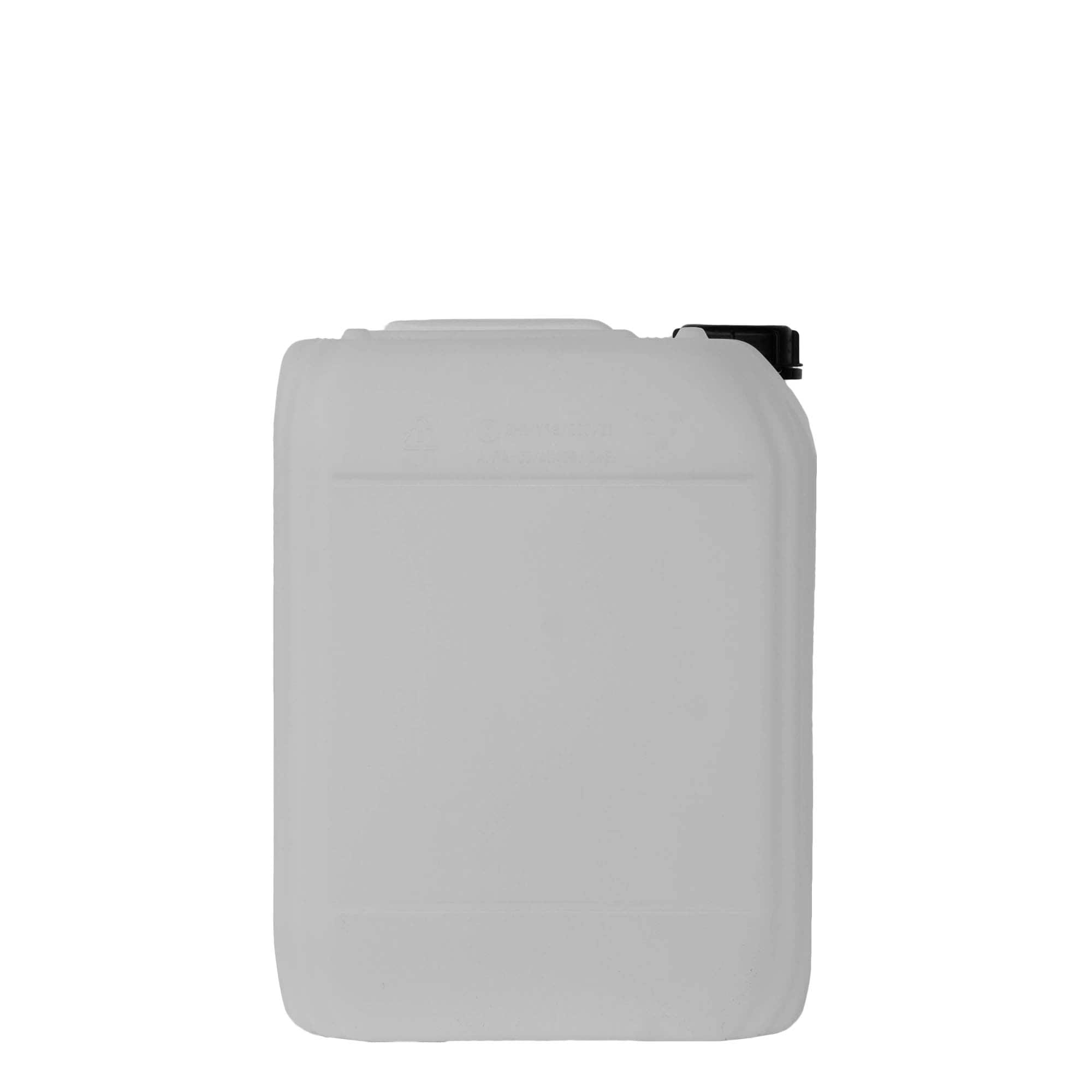 Jerrycan, 20 l, rechthoekig, HDPE-kunststof, naturel, monding: ND 60