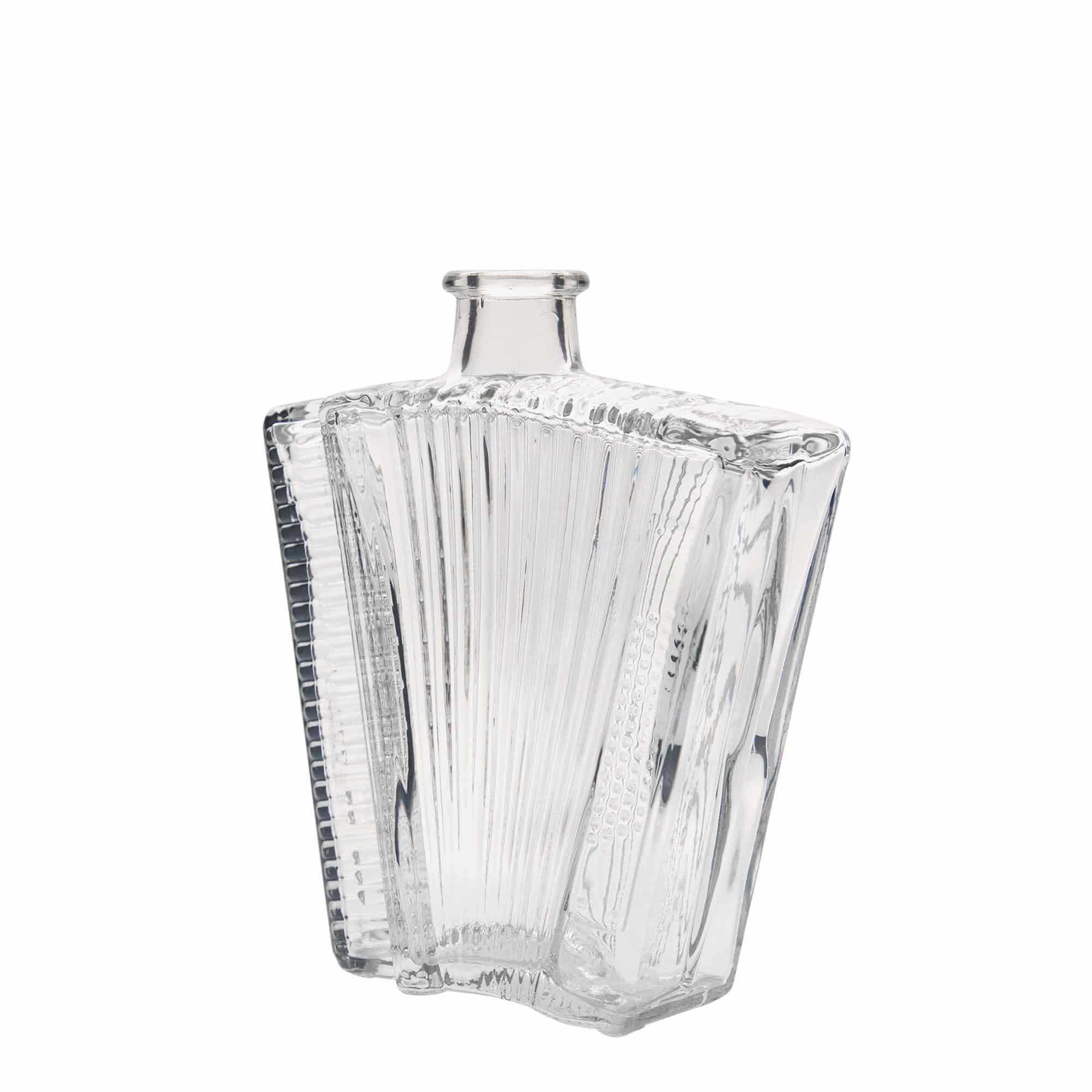 Glazen fles 'Accordeon', 500 ml, monding: kurk
