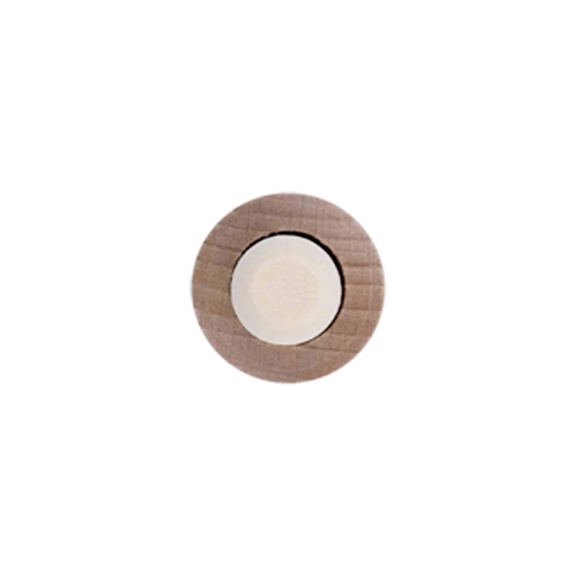 Dopkurk, 16 mm, hout, voor monding: kurk