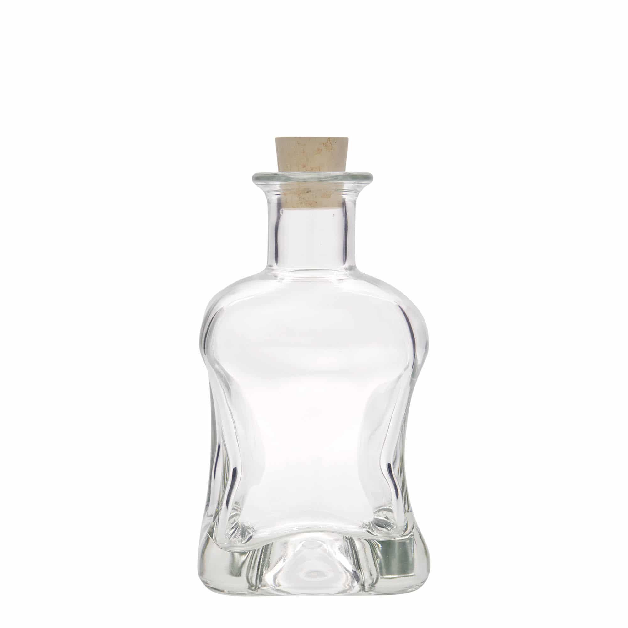 Glazen fles 'Dublin', 350 ml, vierkant, monding: kurk