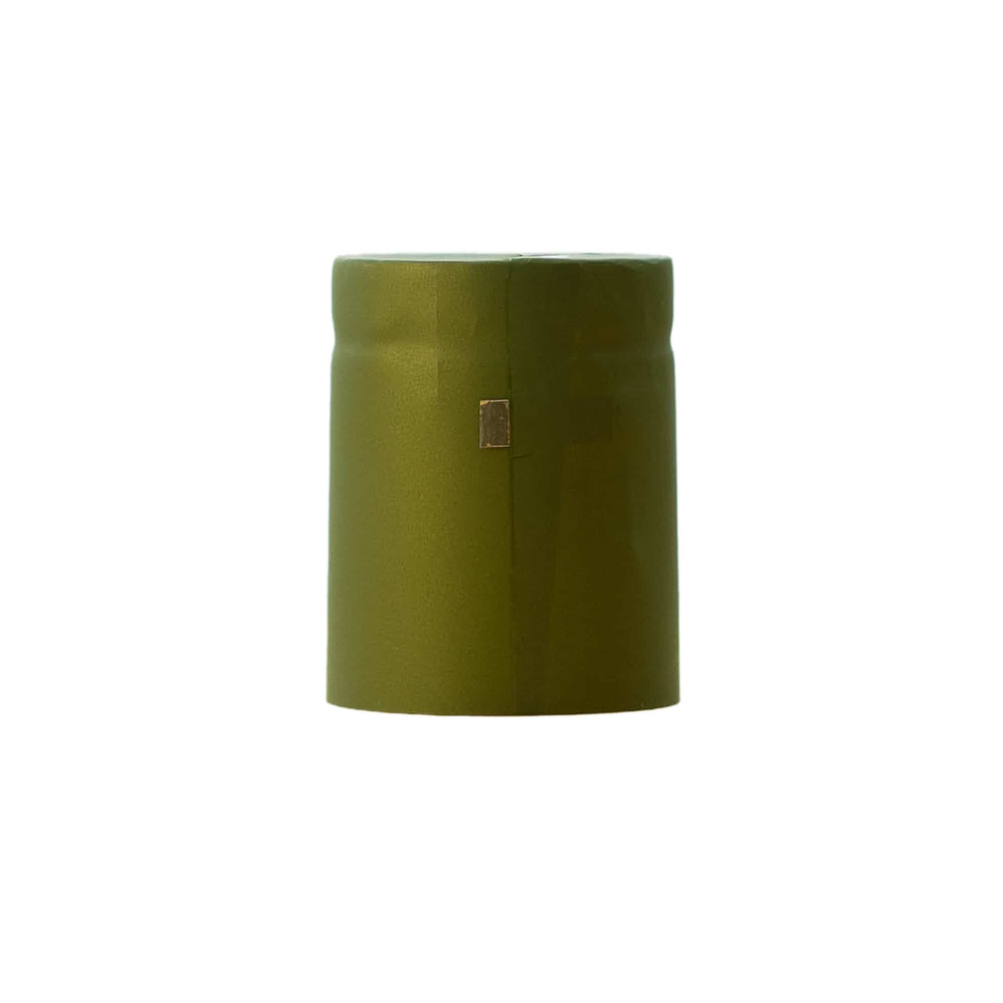 Krimpcapsule 32x41, pvc-kunststof, olijfgroen
