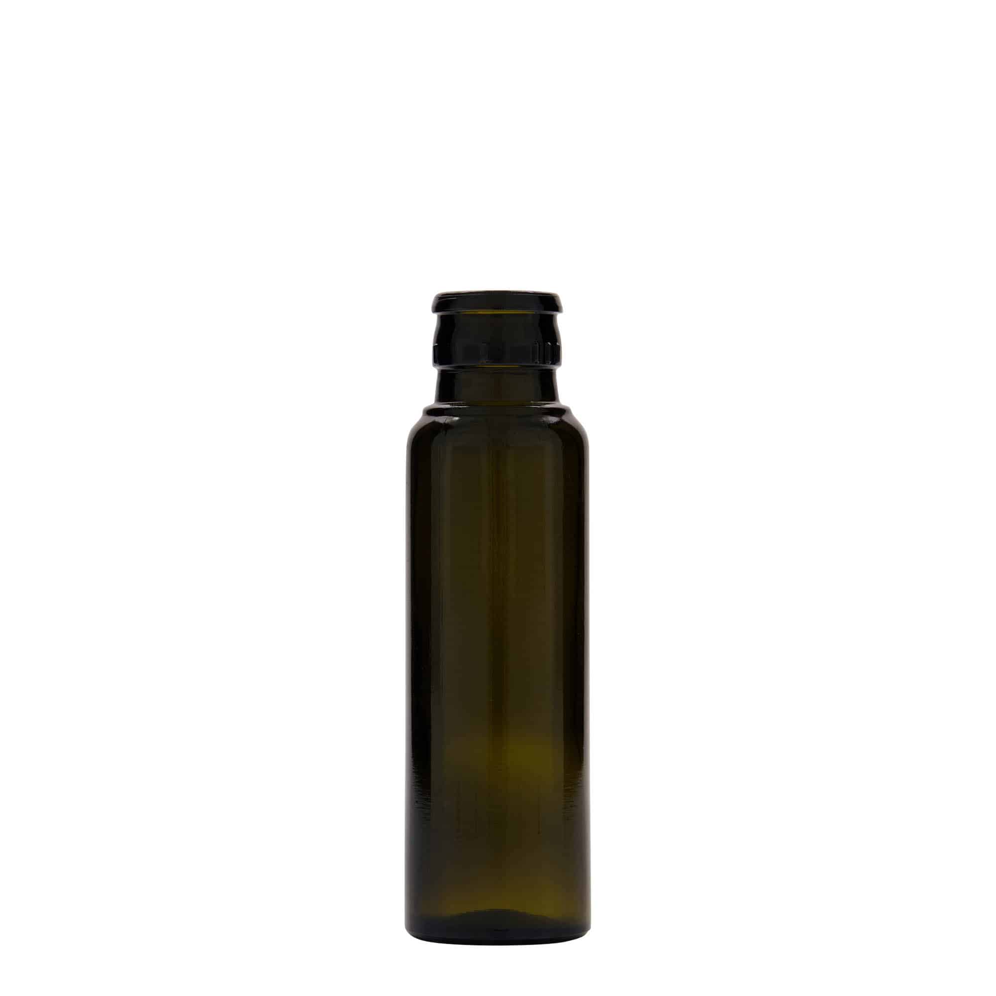 Azijn-/oliefles 'Willy New', 100 ml, glas, antiekgroen, monding: DOP