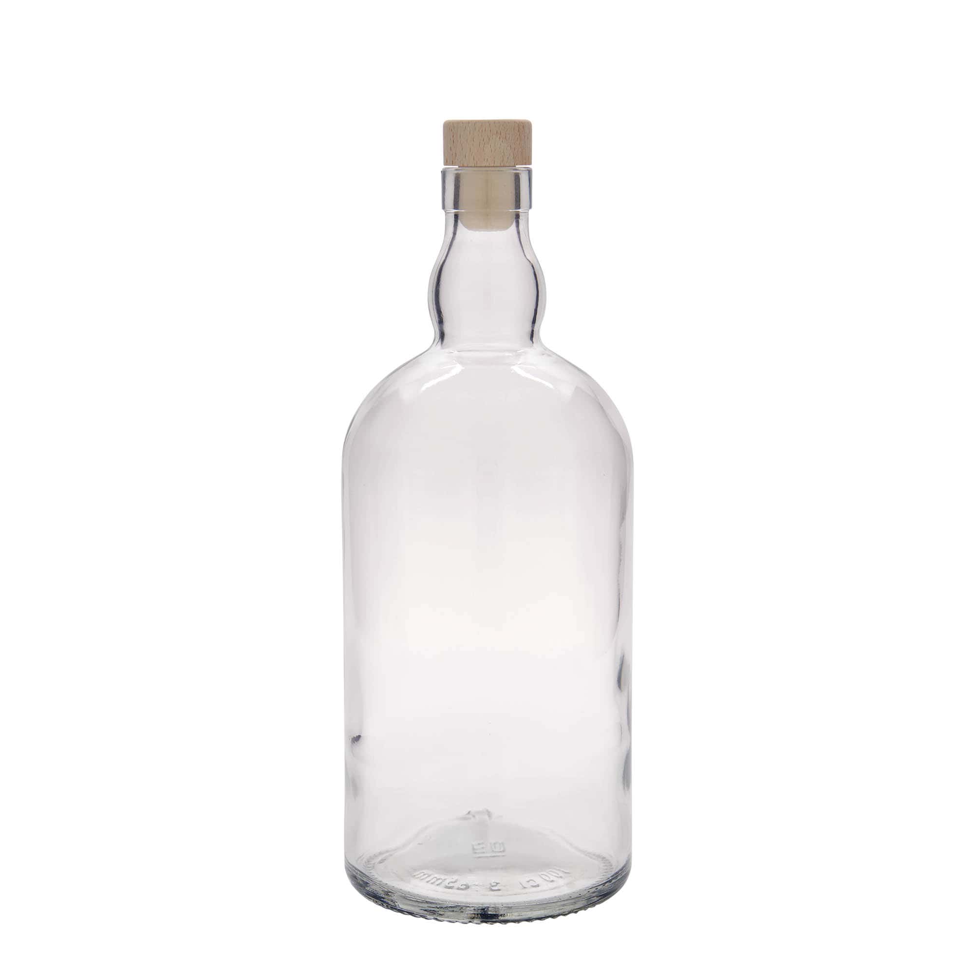 Glazen fles 'Aberdeen', 1000 ml, monding: kurk