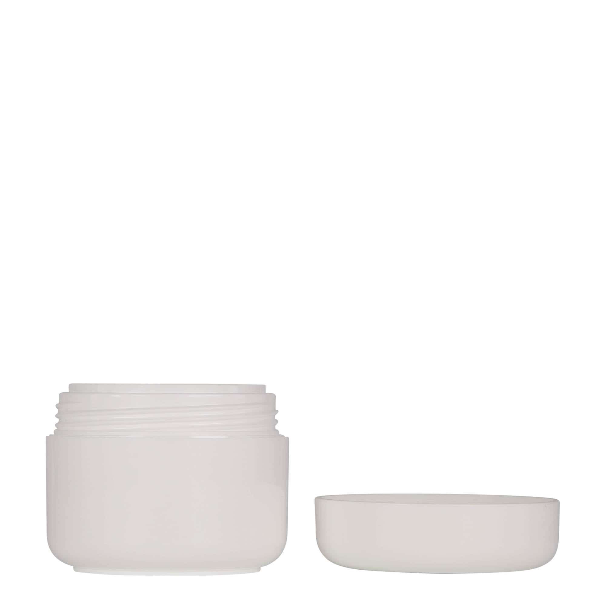 Plastic pot 'Bianca', 50 ml, PP, wit, monding: schroefsluiting