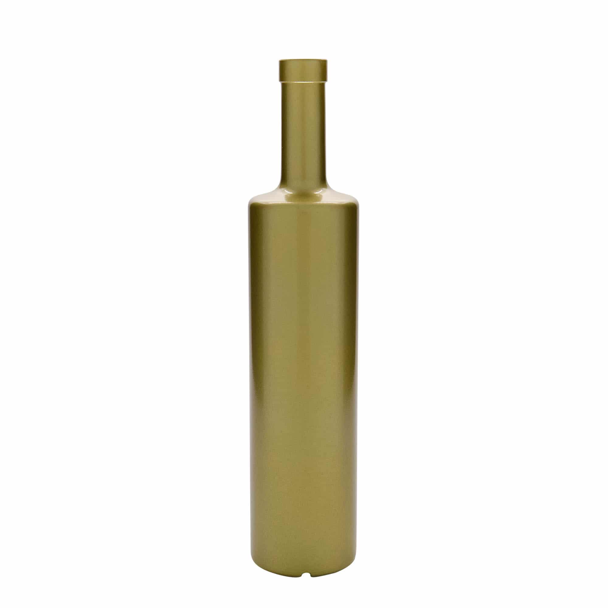 Glazen fles 'Centurio', 700 ml, goud, monding: kurk