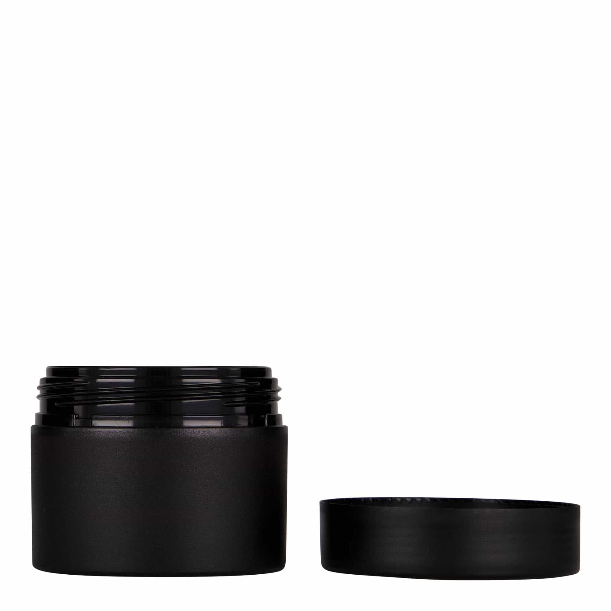 Plastic pot 'Antonella', 100 ml, PP, zwart, monding: schroefsluiting