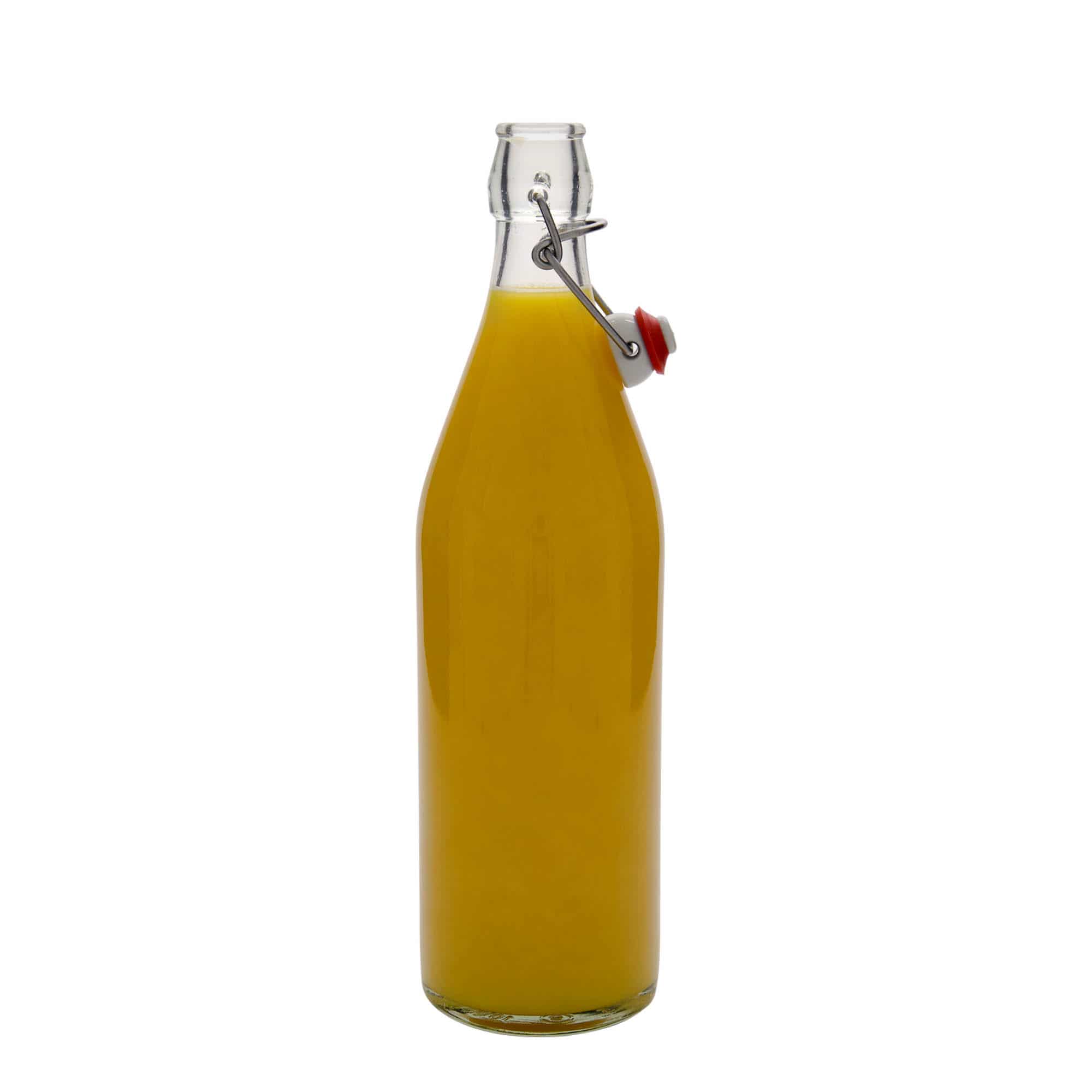 Glazen fles 'Giara', 1000 ml, monding: beugelsluiting