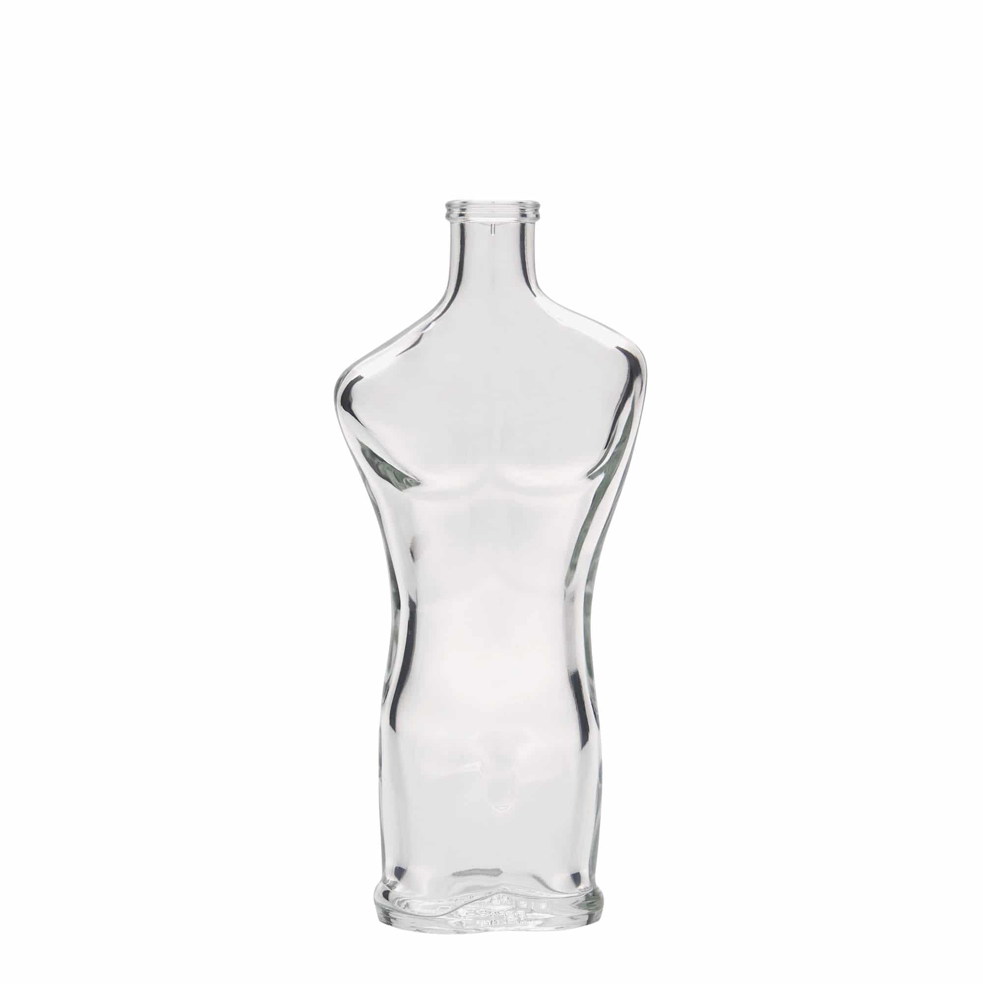 Glazen fles 'Adam', 200 ml, monding: kurk