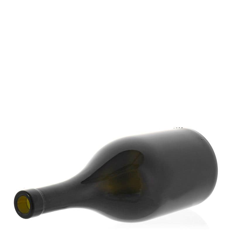 Wijnfles 'Exclusive', 750 ml, antiekgroen, monding: kurk