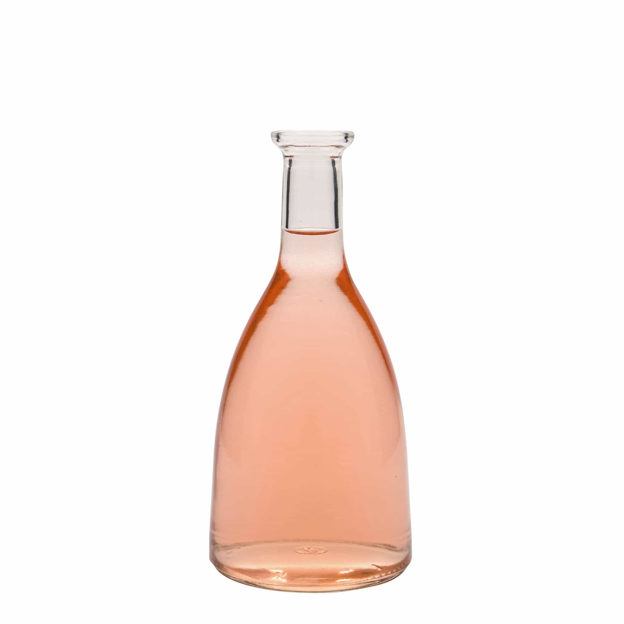 Glazen fles 'Viola', 500 ml, monding: kurk