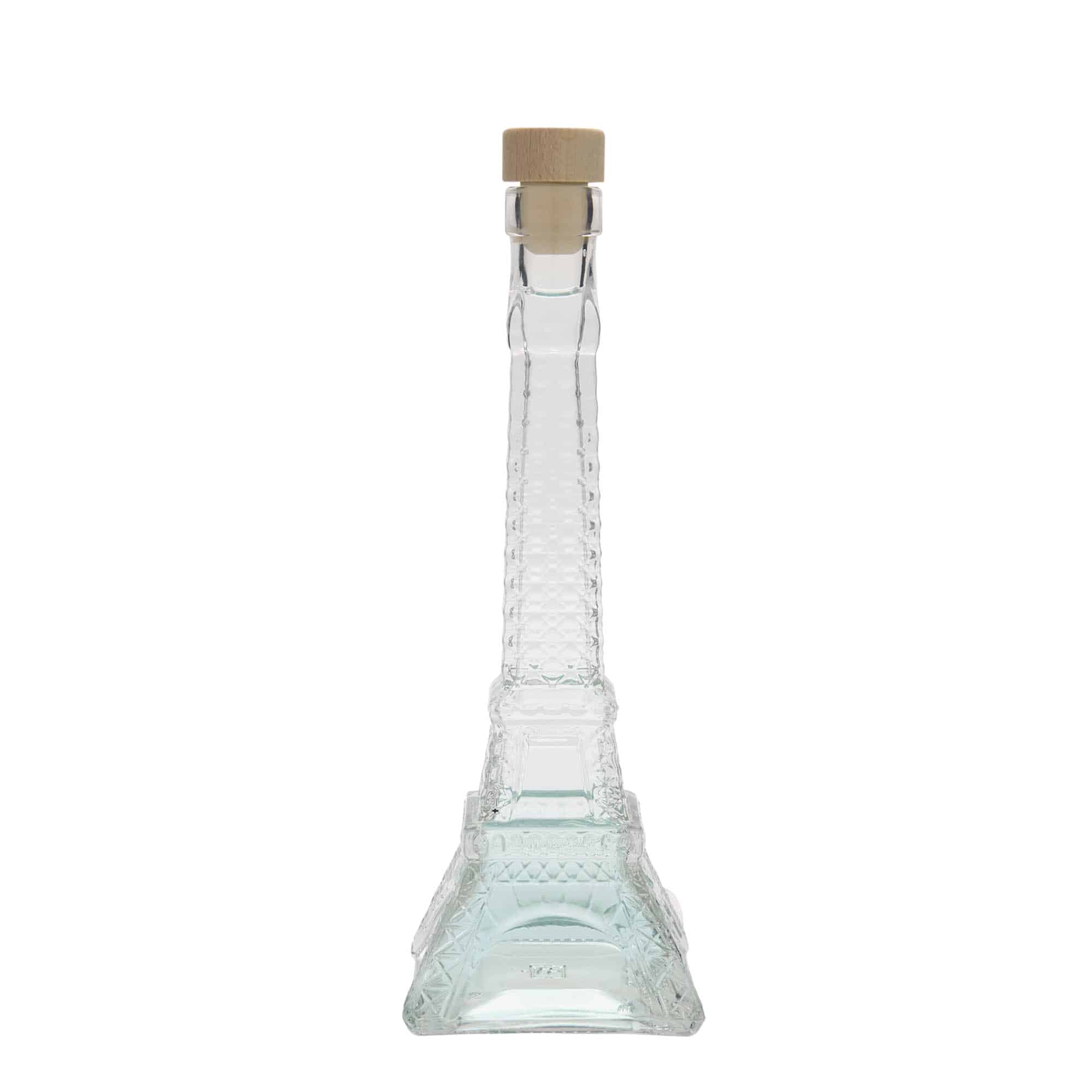Glazen fles 'Eiffeltoren', 200 ml, monding: kurk