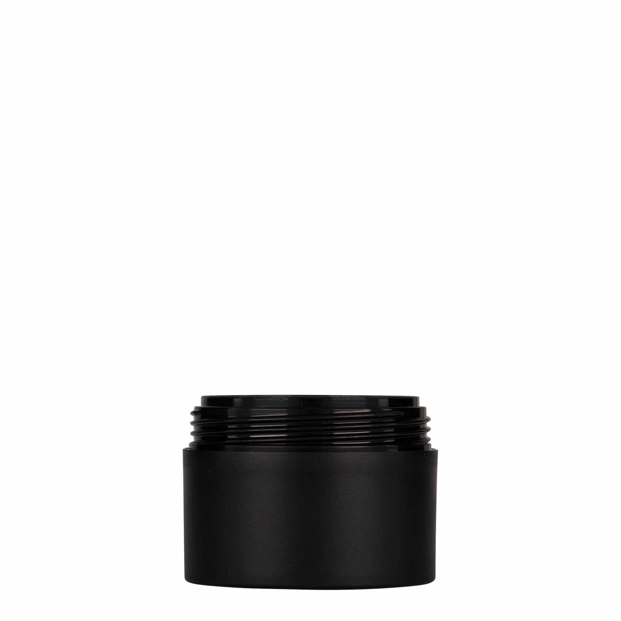 Plastic pot 'Antonella', 50 ml, PP, zwart, monding: schroefsluiting