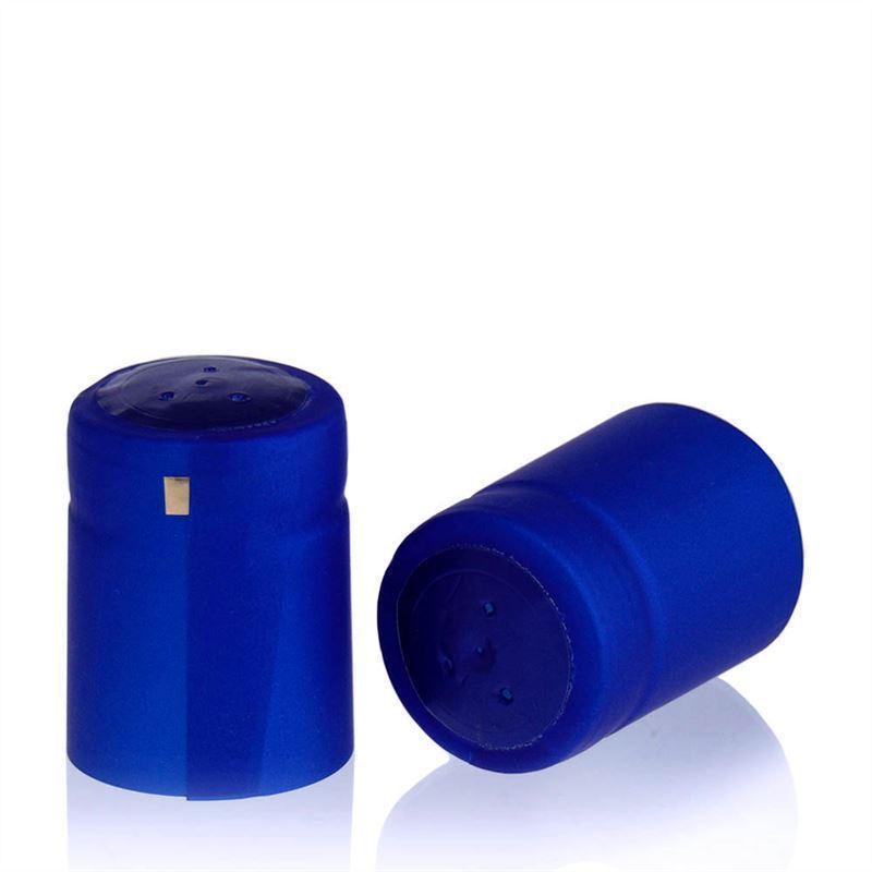 Krimpcapsule 32x41, pvc-kunststof, blauw