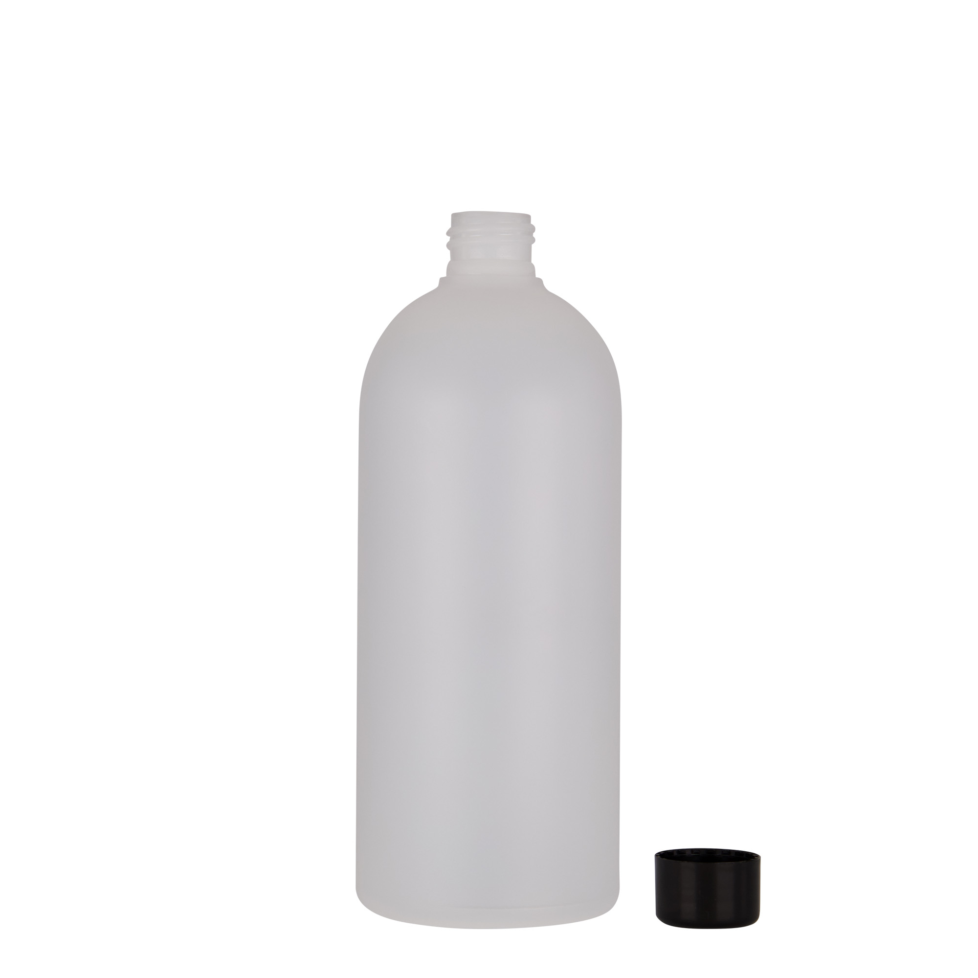 Plastic fles 'Tuffy', 500 ml, HDPE, naturel, monding: GPI 24/410