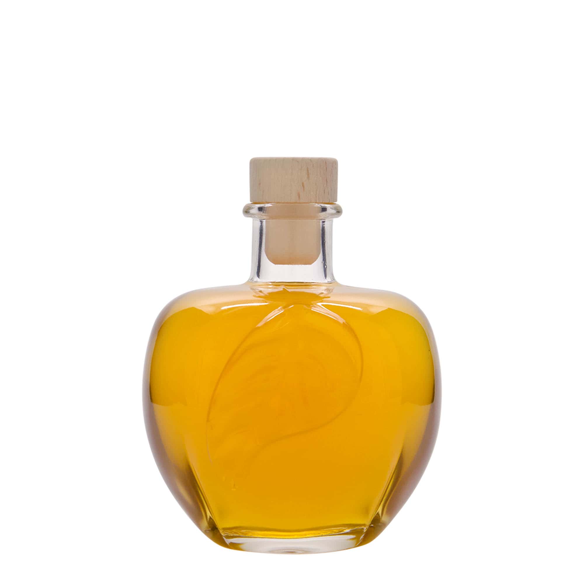 Glazen fles 'Appel', 350 ml, monding: kurk