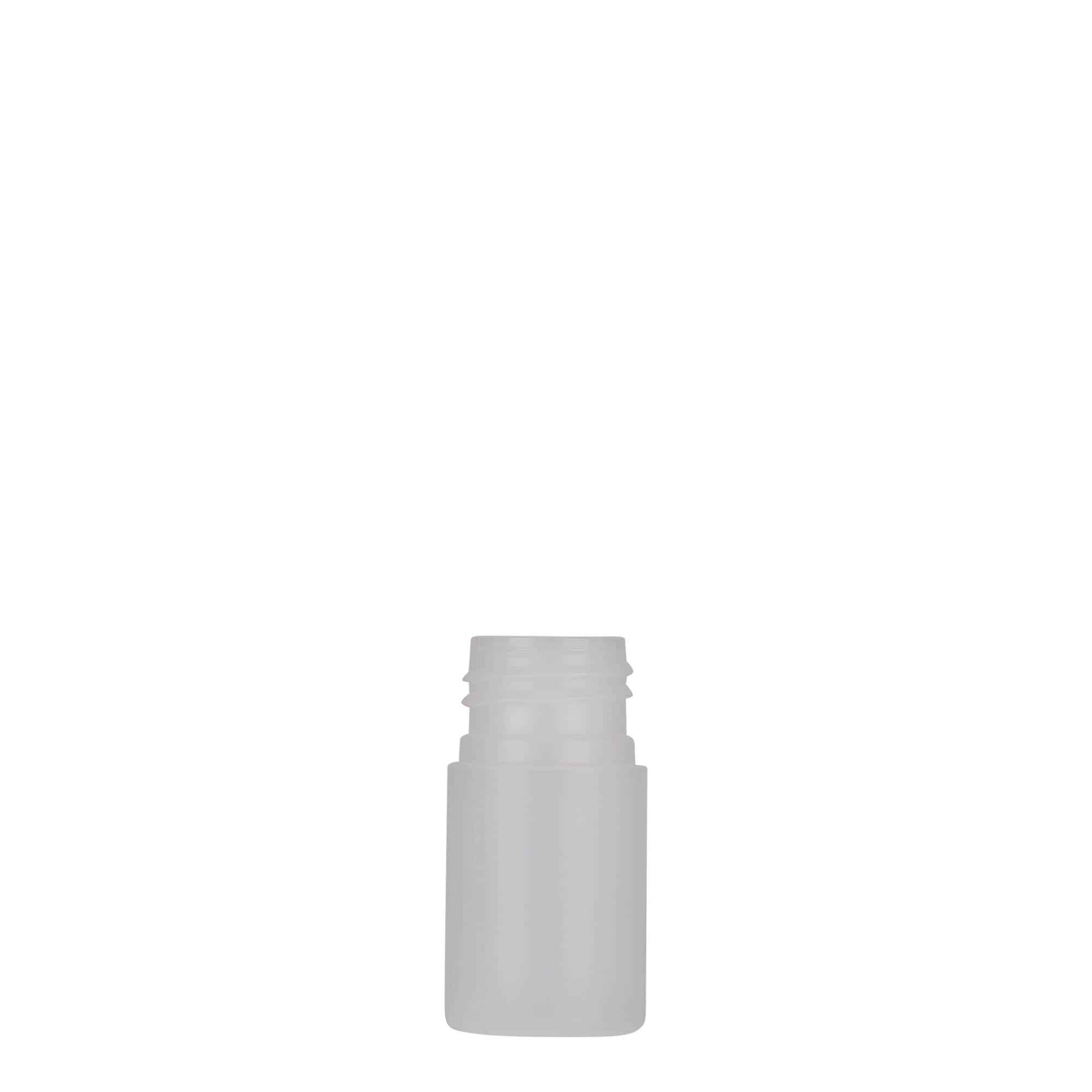 Plastic fles 'Tuffy', 15 ml, HDPE, naturel, monding: GPI 24/410